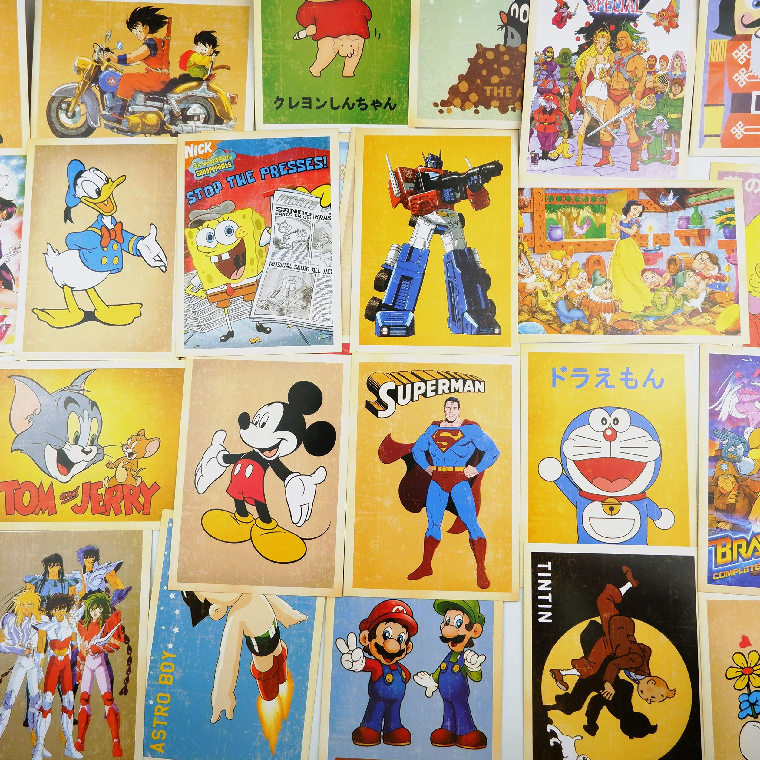 Cartes Postales Rétro 32 Pièces, Affiches Films Européens Américains, Cartes Architecturales 14x10 cm