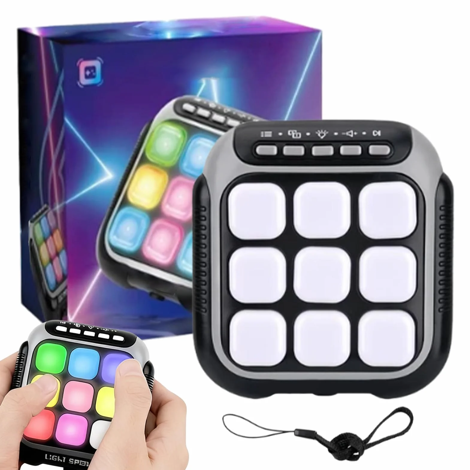 Jeu Sensoriel Fidget Électrique 1.89 Pouces Jouet d'Apprentissage Interactif pour Enfant