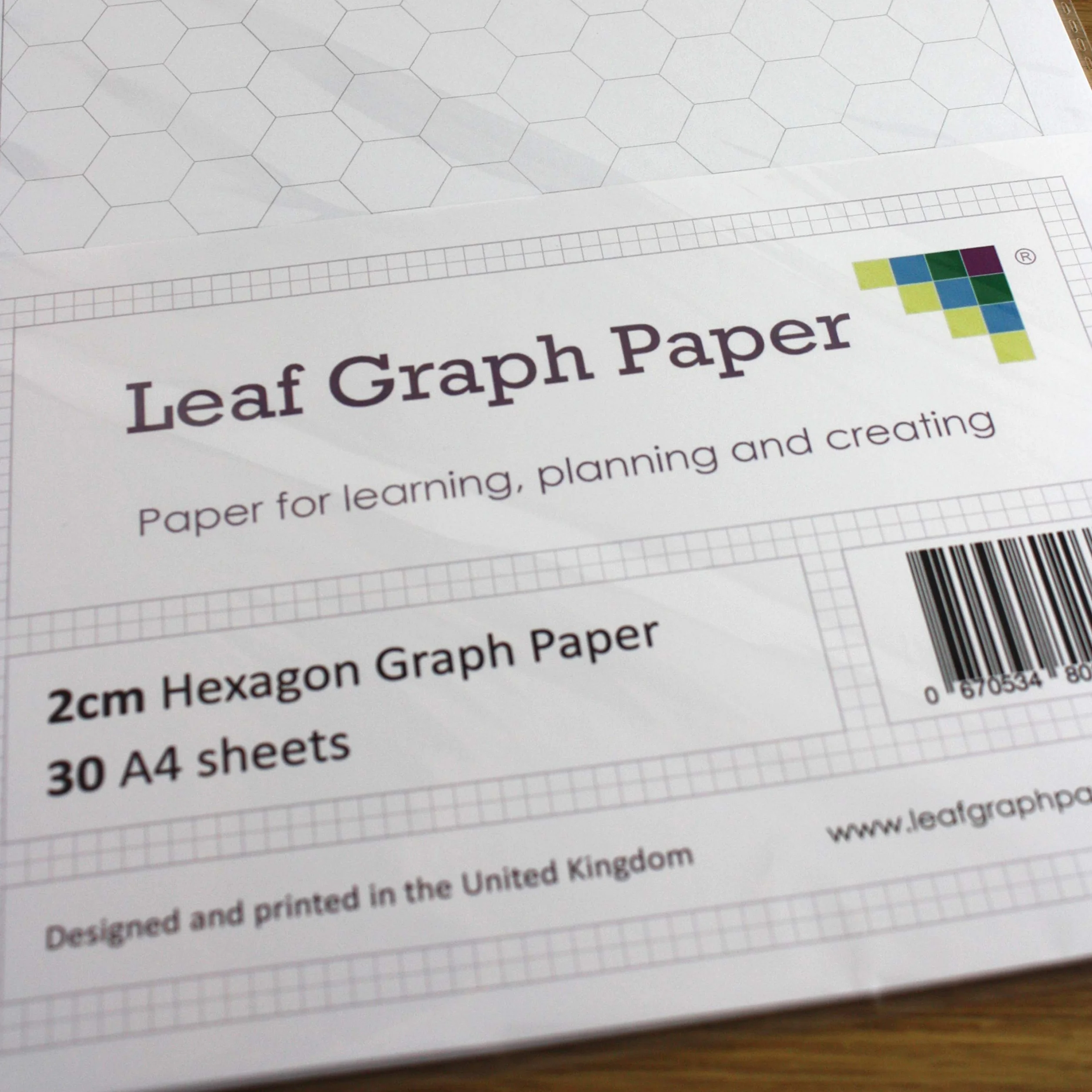 Lot de 30 feuilles papier graphique hexagonal A4 20 mm grille hexagonale chimie organique jeux