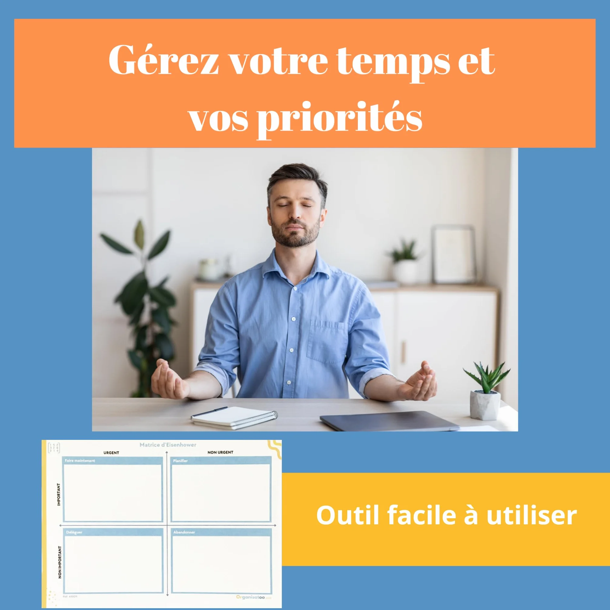Matrice Eisenhower Bloc-Notes A5 50 Pages - Carnet de Productivité et Organisation