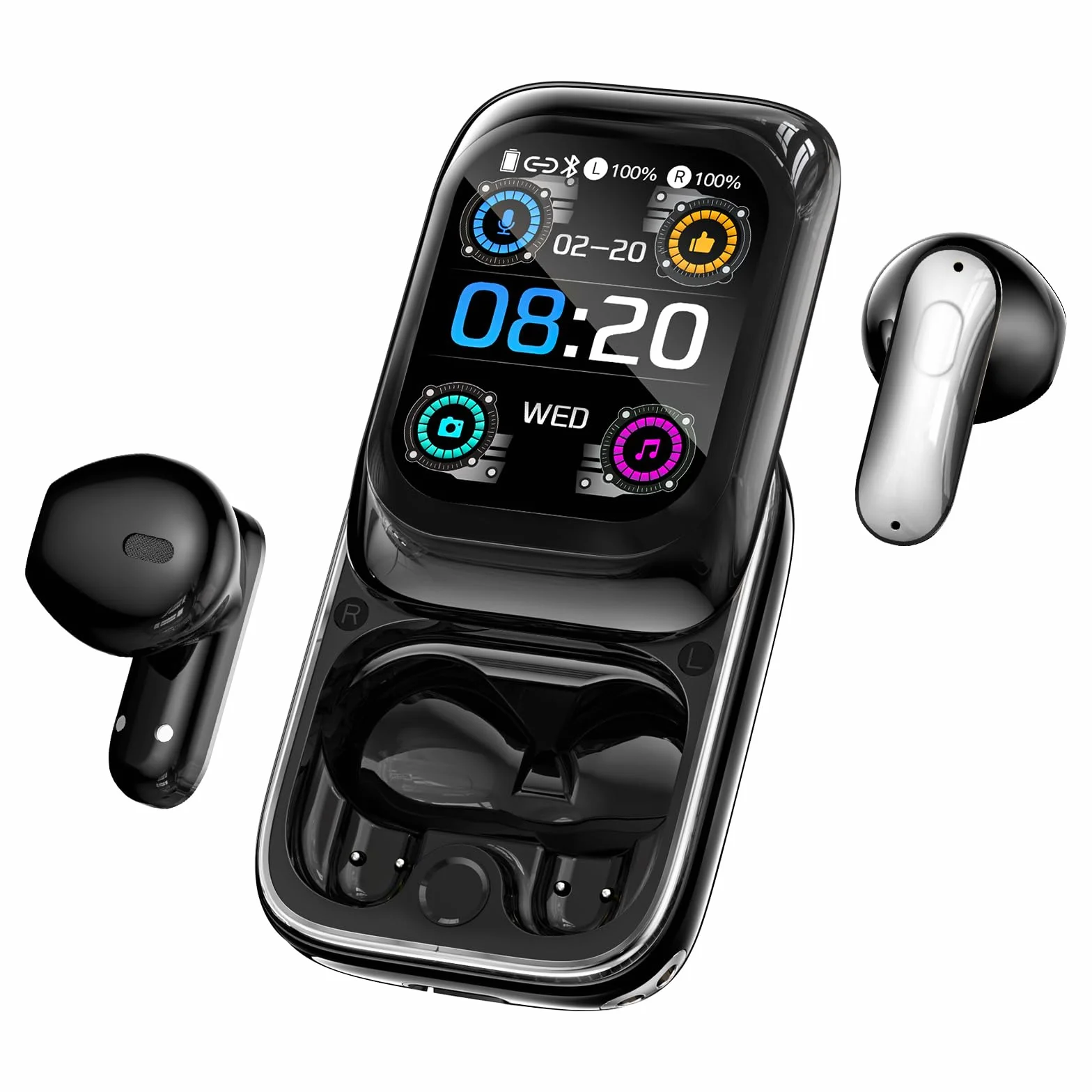 Écouteur Traducteur Instantané 165 Langues 11 Modes Bluetooth 6.0 48H Autonomie Écran Tactile LED