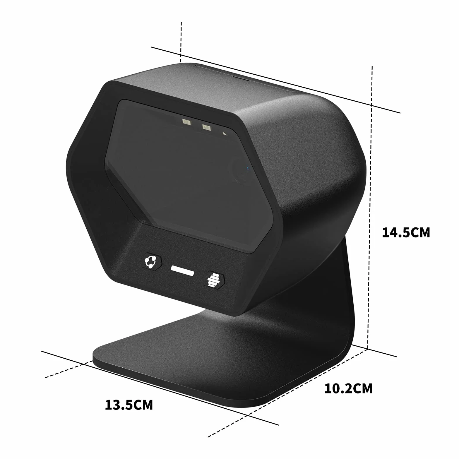 NETUM NT-7060 Lecteur de Code-Barres Omnidirectionnel USB Mains Libres 1D 2D QR