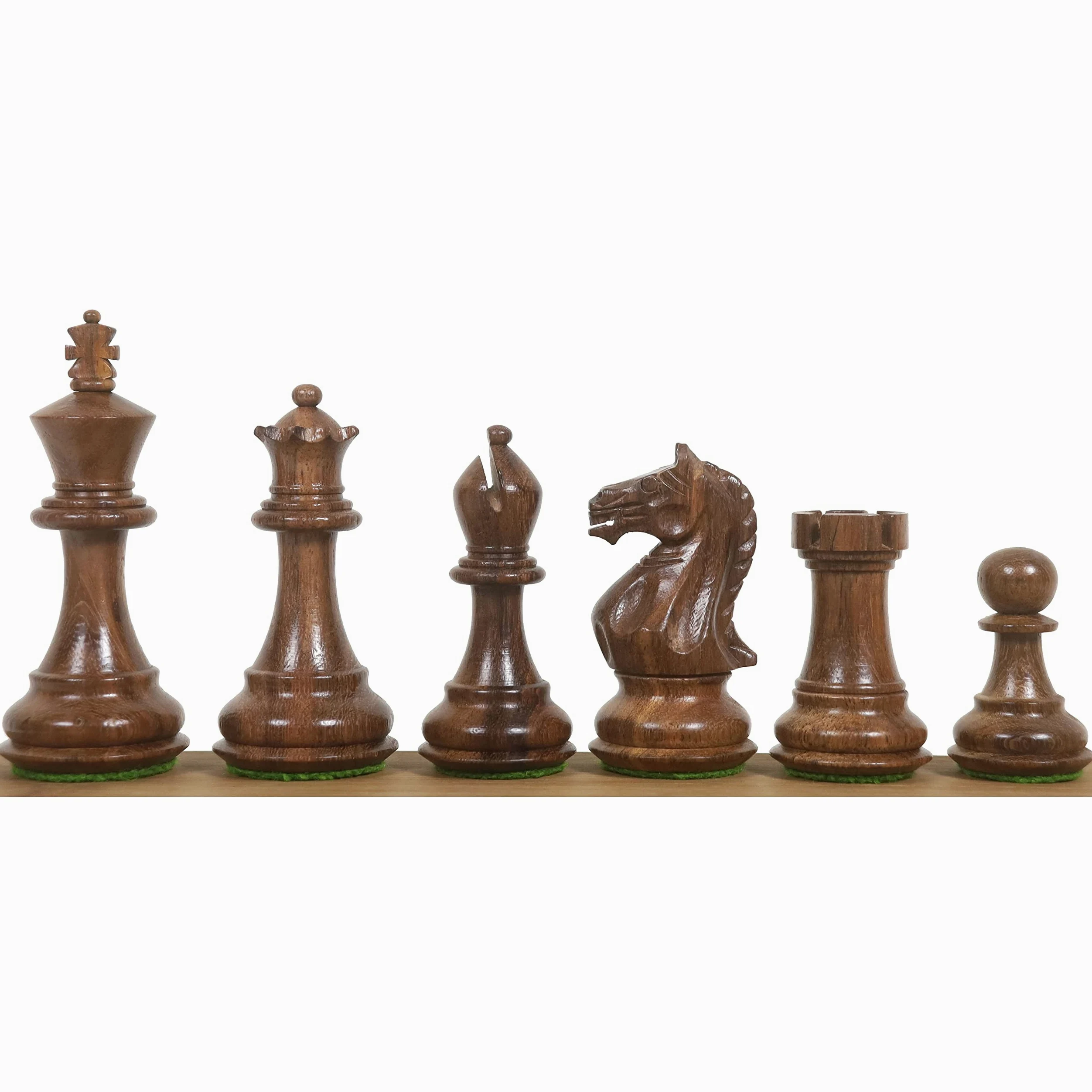 Royal Chess Mall Gambit Staunton Jeu d'échecs 9,53 cm – Palissandre doré lesté
