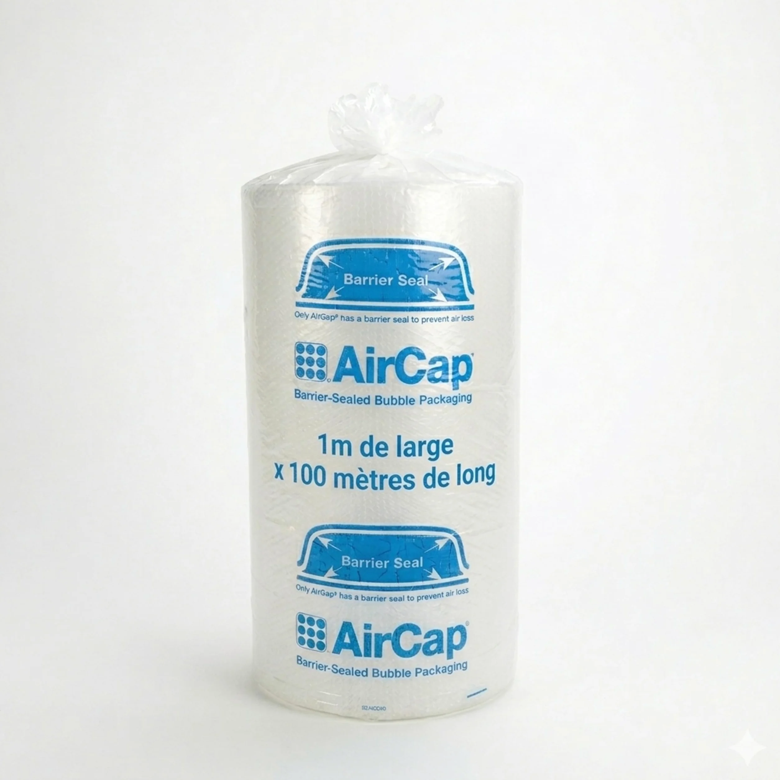 Jeco Film Papier Bulle Aircap 1m x 100m Tri-Couche avec Film Barrière Recyclable