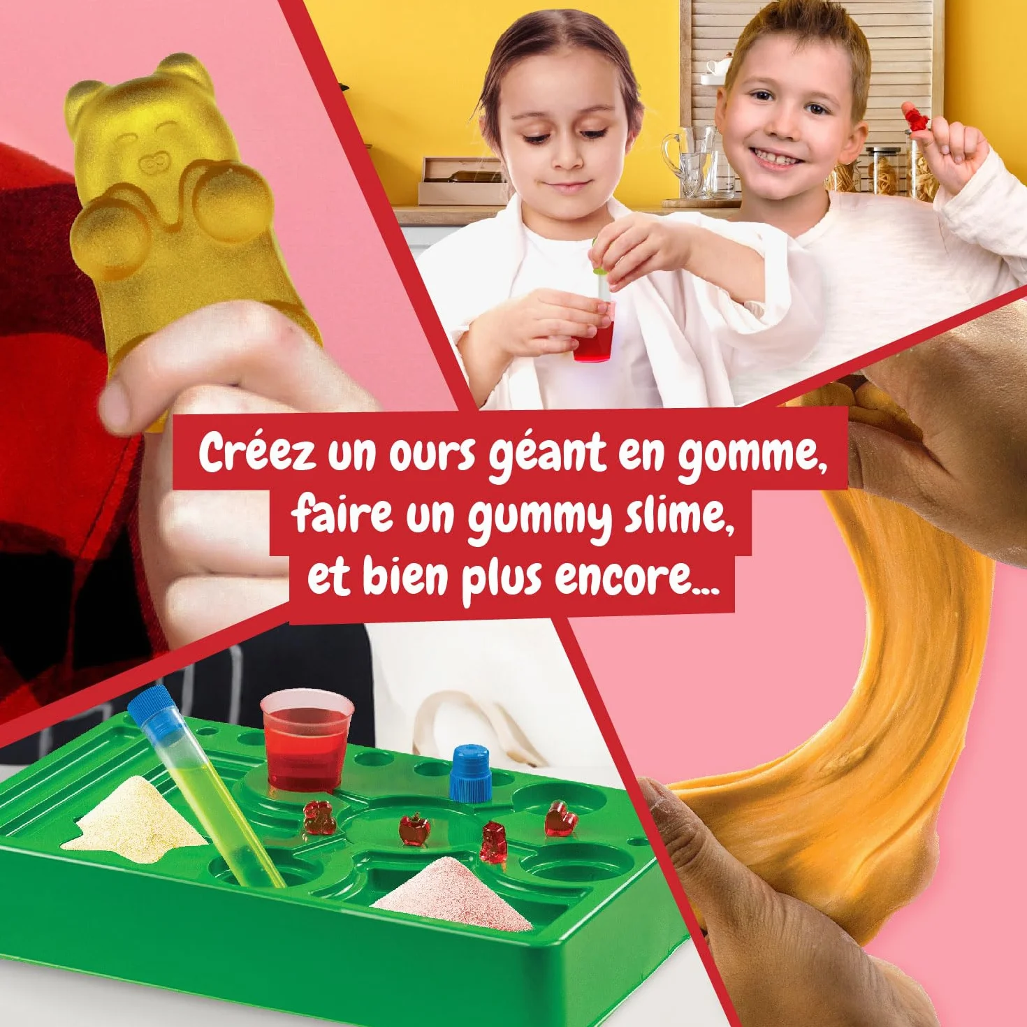 Science4you Atelier des Bonbons Gélifiés pour Enfants - Fabrication de Bonbons Gélifiés en 19 Formes, Boîte Cadeau Sucrée 7+