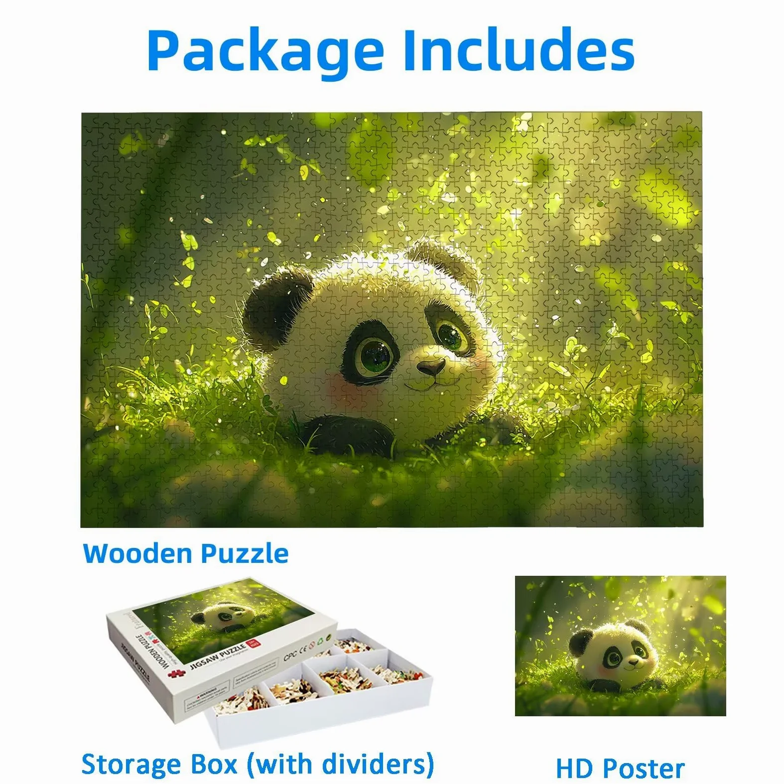 Puzzle Panda 2000 Pièces Adultes, Puzzle 2000 Pièces pour Adultes et Enfants à Partir de 14 Ans, Mignon Puzzles Bois de Qualité Supérieure avec Une Boîte d'Emballage Exquise, Cadeau Femme/Homme, -2763
