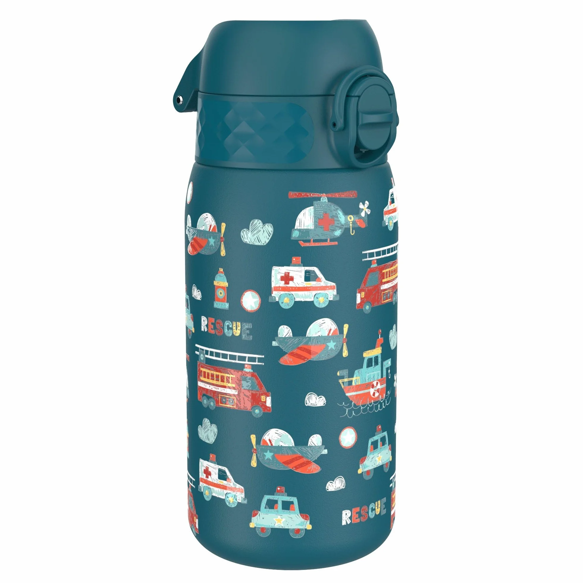 Ion8 Gourde Enfant Inox 400ml Anti-Fuite Acier Inoxydable Véhicules De Secours