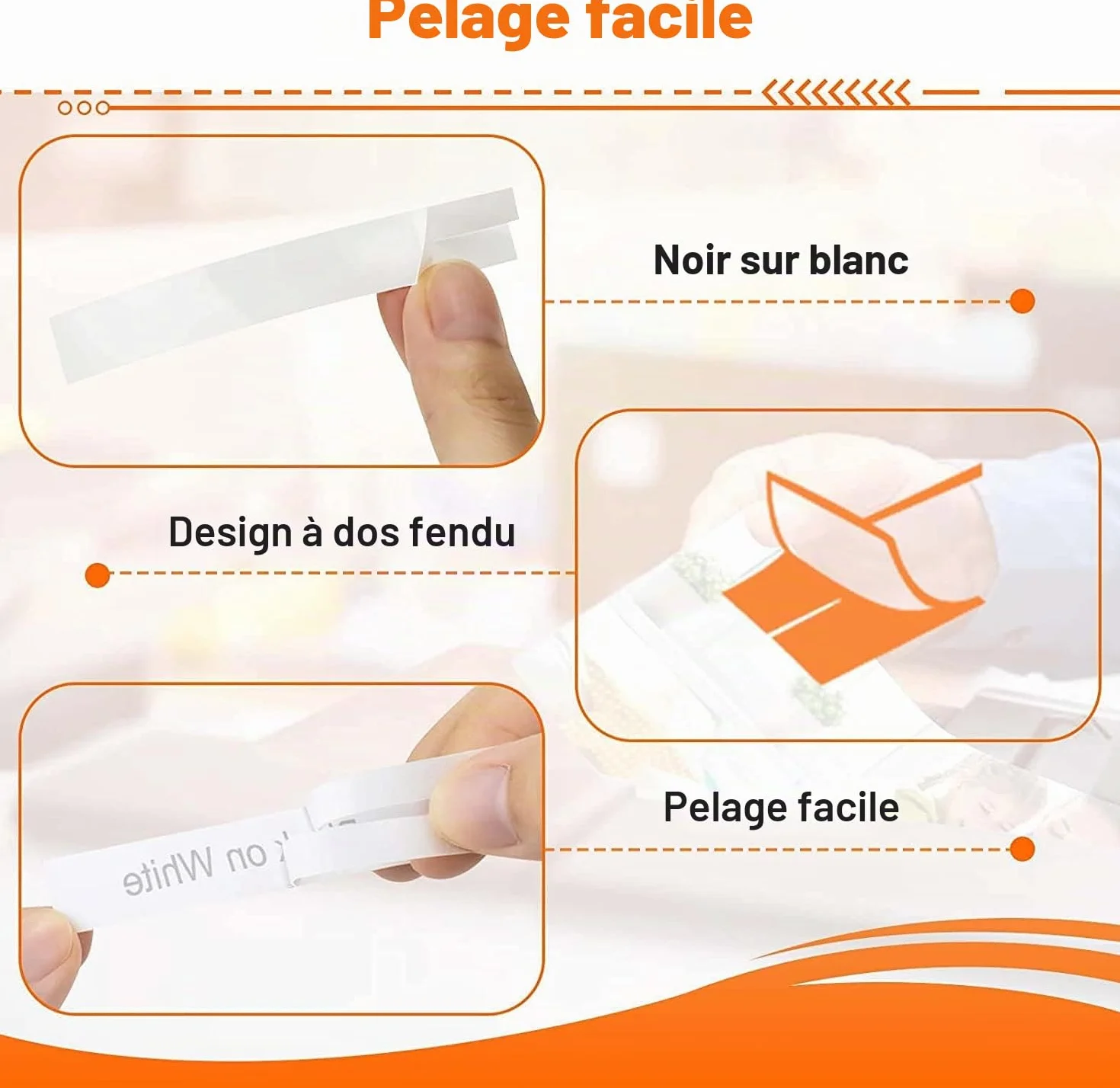 Labelwell 3x Compatible Ruban pour Étiqueteuse 12mm x 4m Noir sur Blanc pour Dynmo 200B XR Lt-100H
