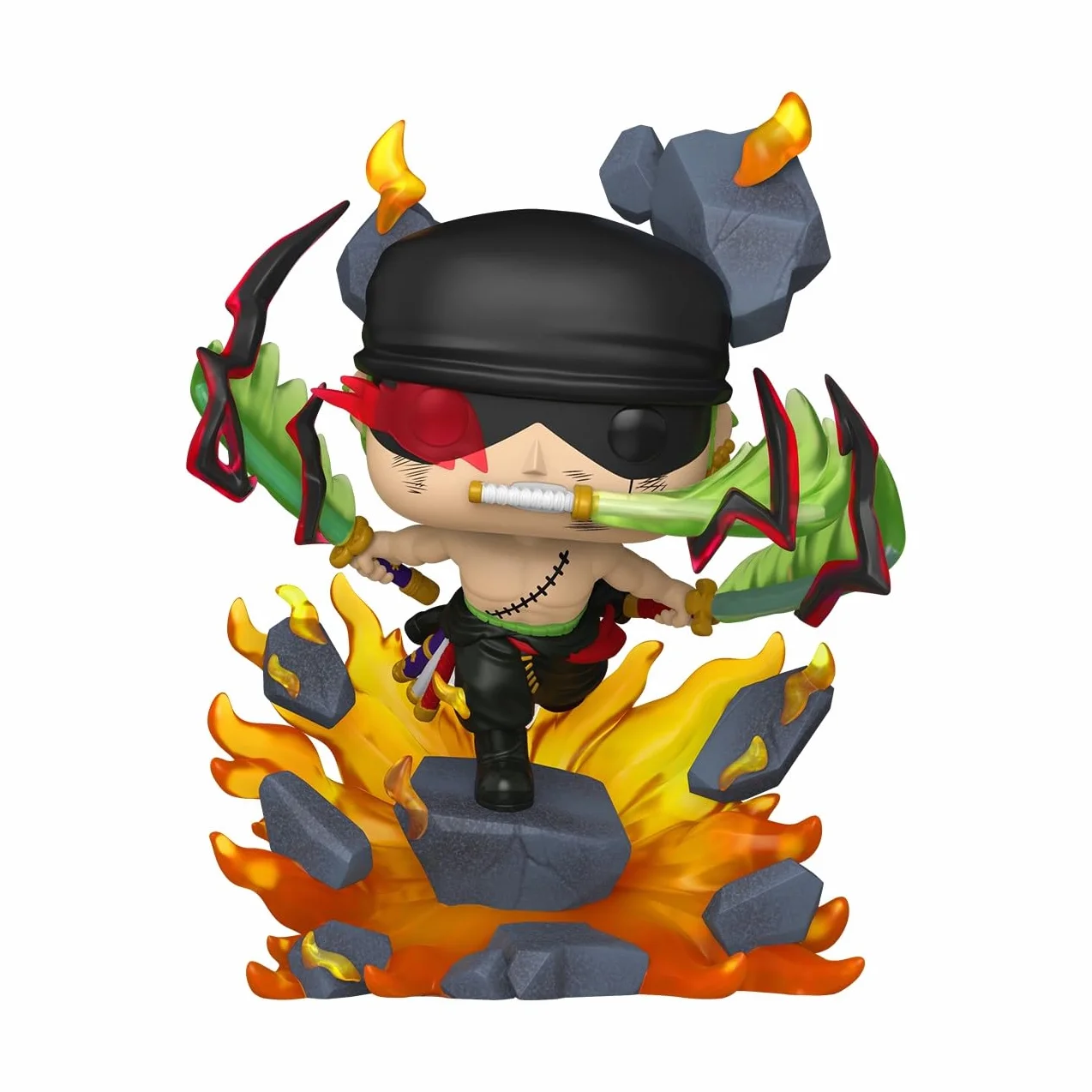 Funko Pop! Premium One Piece Roronoa Zoro King of Hell Figurine Vinyle Collectionner Exclusivité Amazon