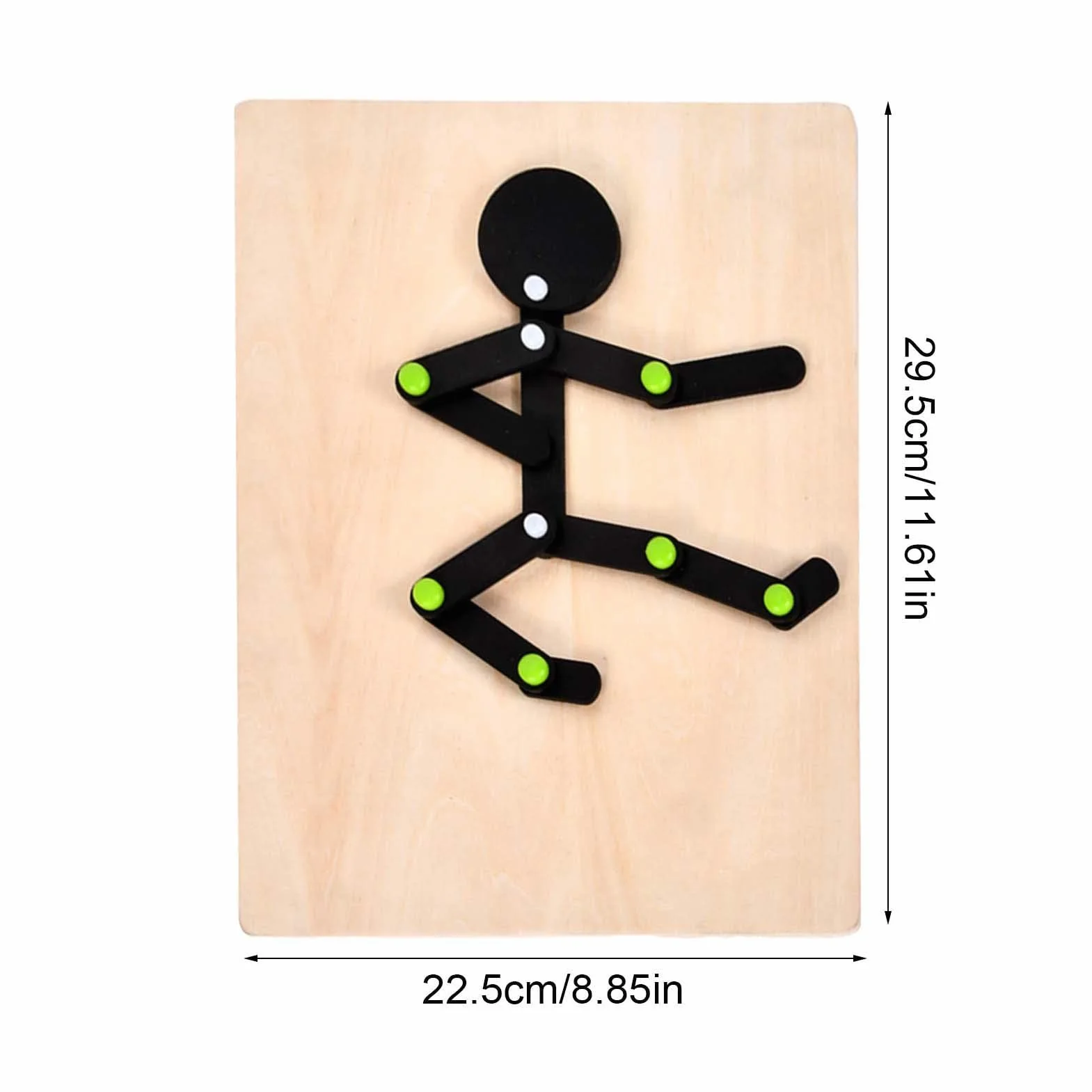 Luckxing Stickman Mr.Flex Puzzle Bois Jouet Educatif Motricité Fine