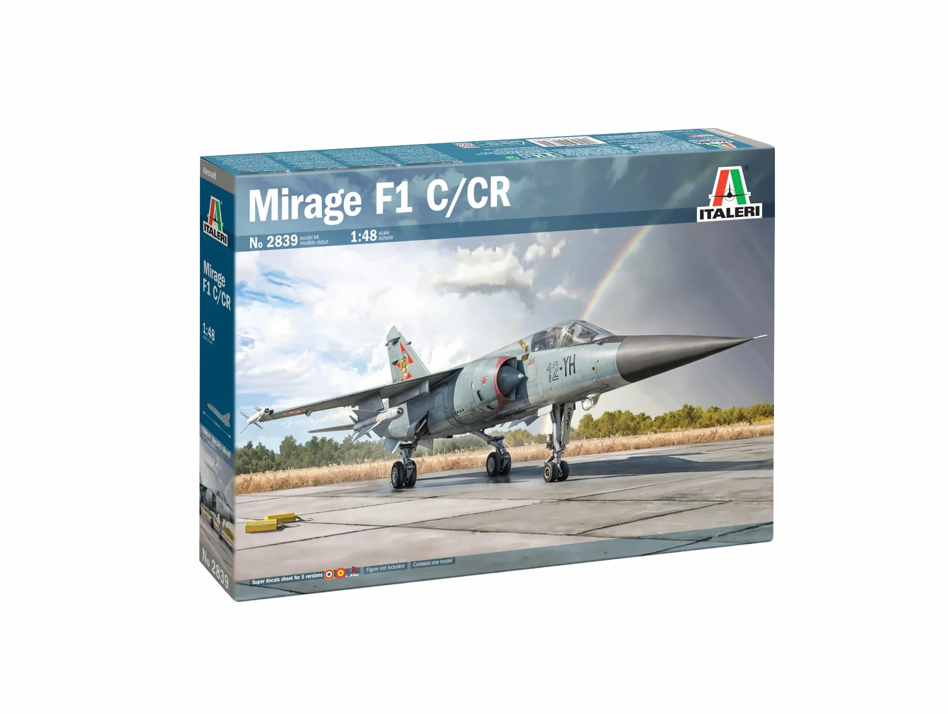 Italeri 2839 1:48 Mirage F.1 Kit de Construction en Plastique Gris