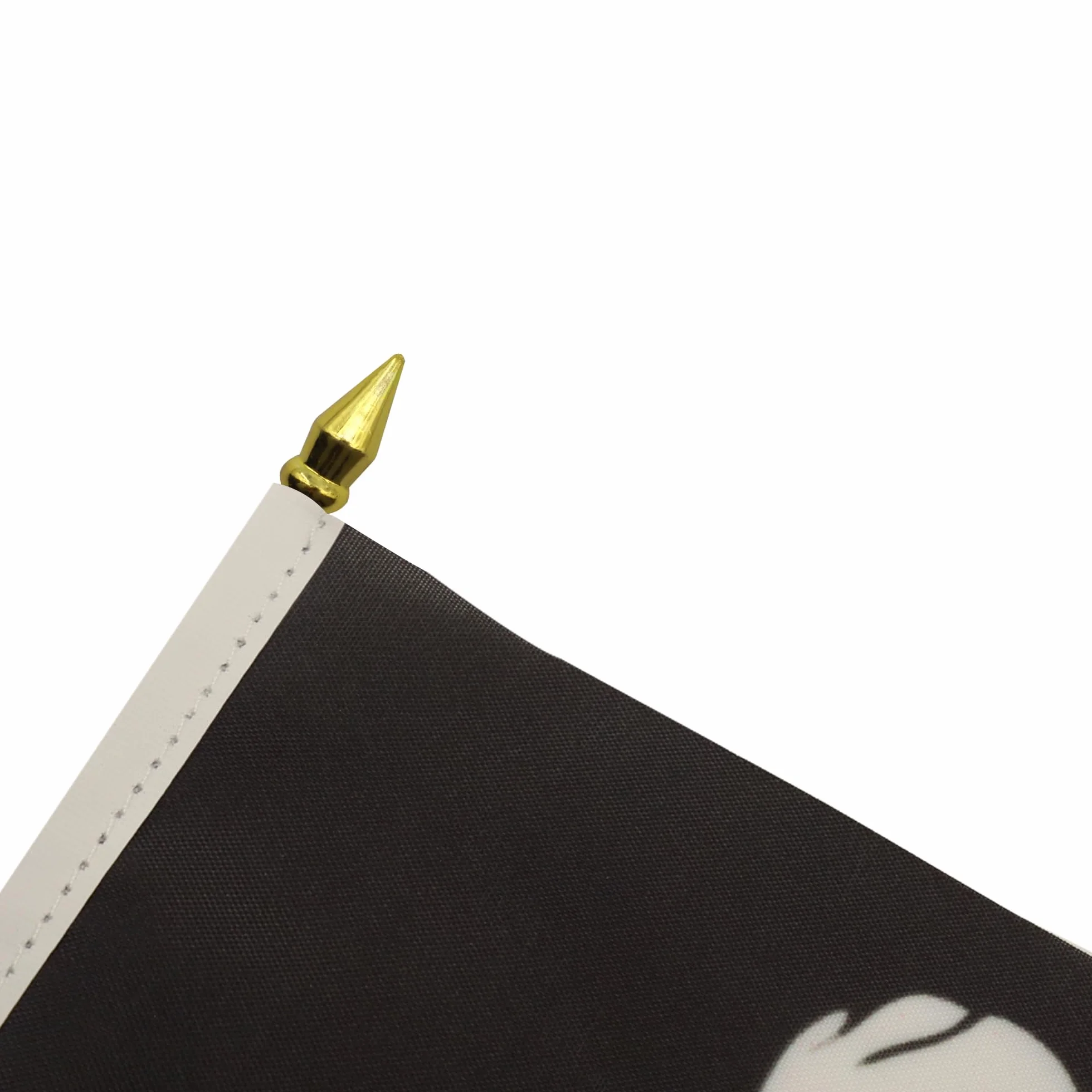 AZ FLAG Mini Drapeau Pirate tête de mort 15x10 cm Drapeau Corsaire 100% Polyester Hampe Pointe Dorée 25cm