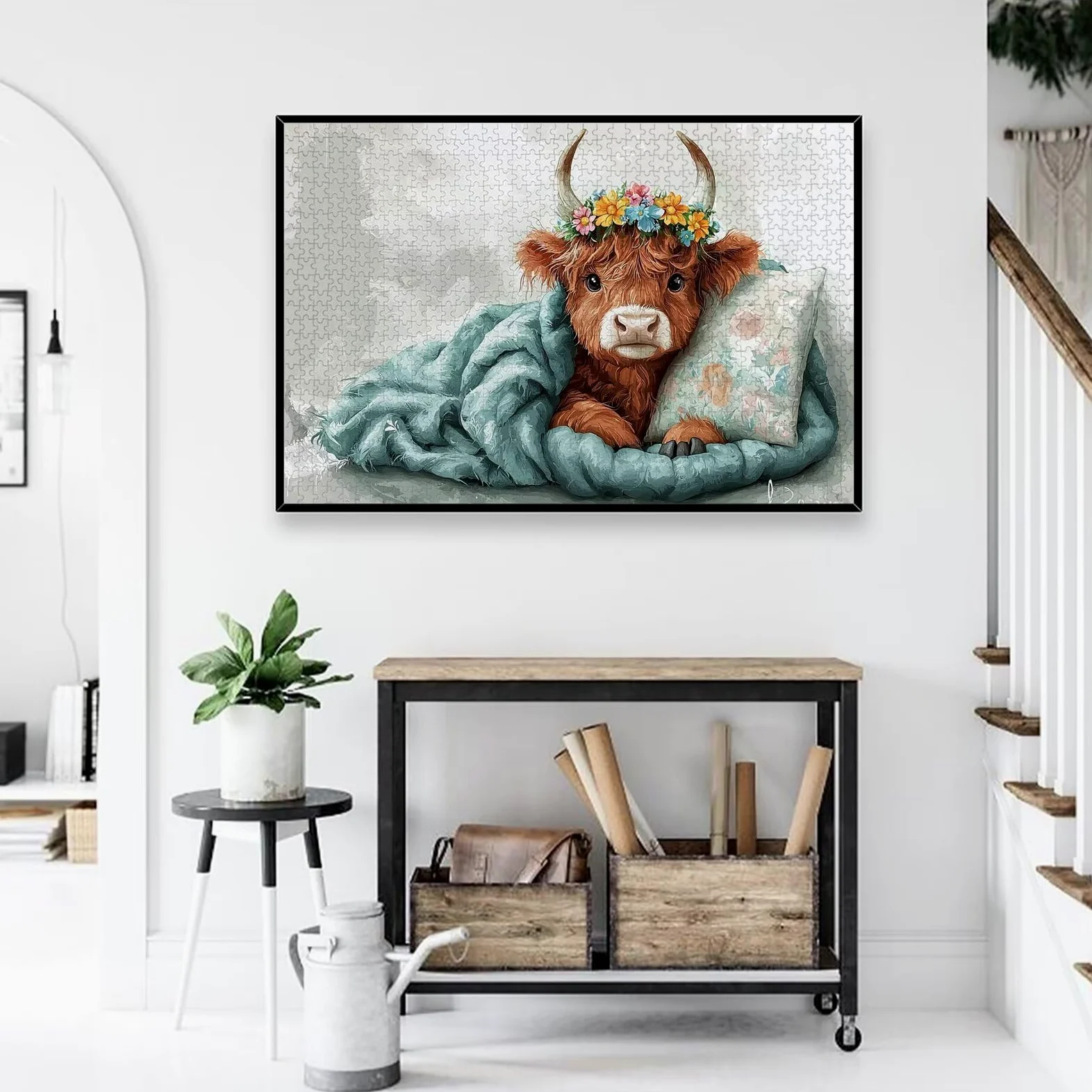 Puzzle Highland Cow 4000 Pièces Adultes, Puzzle 4000 Pièces pour Adultes et Enfants à Partir de 14 Ans, Animal Puzzles Bois de Qualité Supérieure avec Une Boîte d'emballage Exquise, Cadeaux, -3227