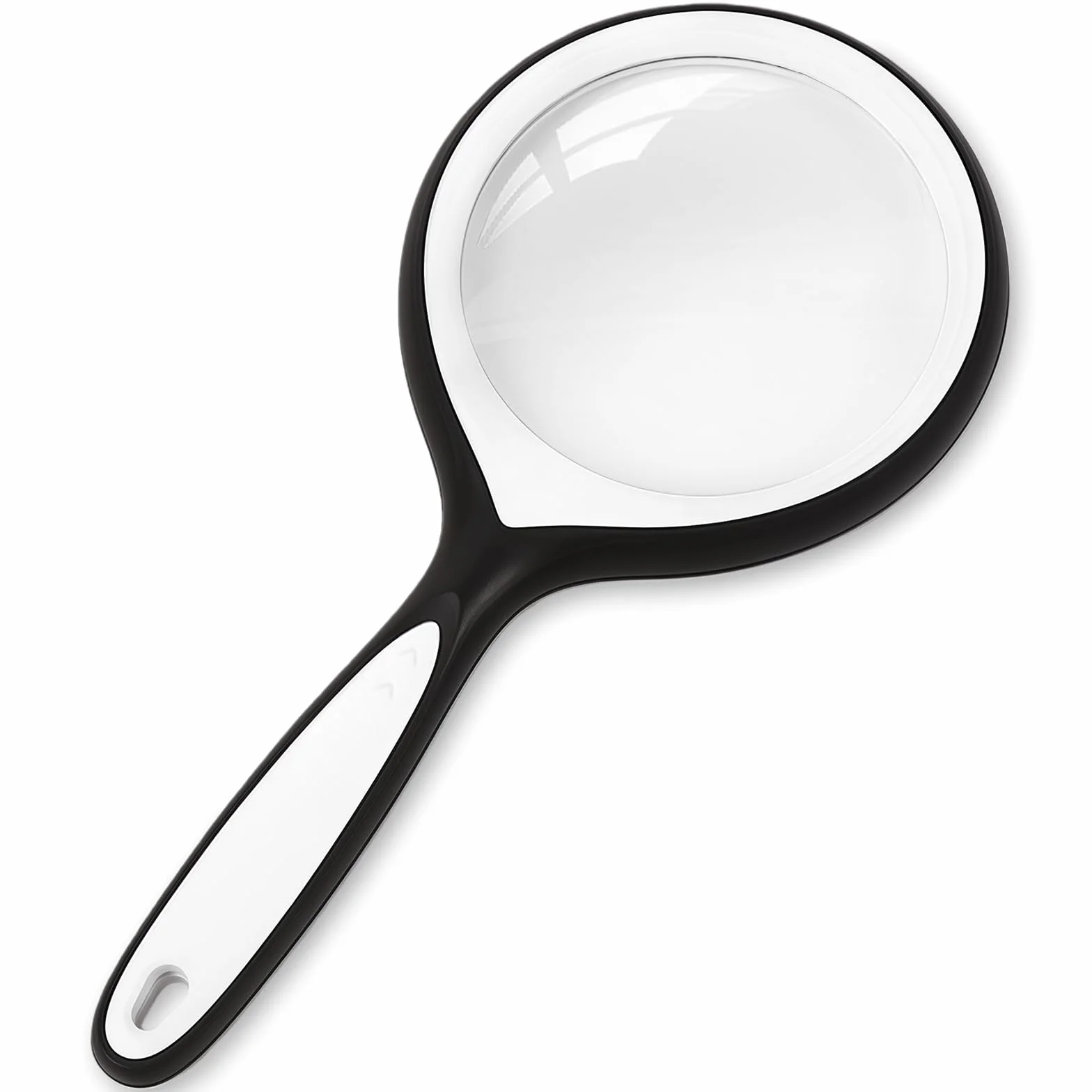 Loupe de Lecture en Verre 10X, Loupe Grossissante à Main Noir-Blanc