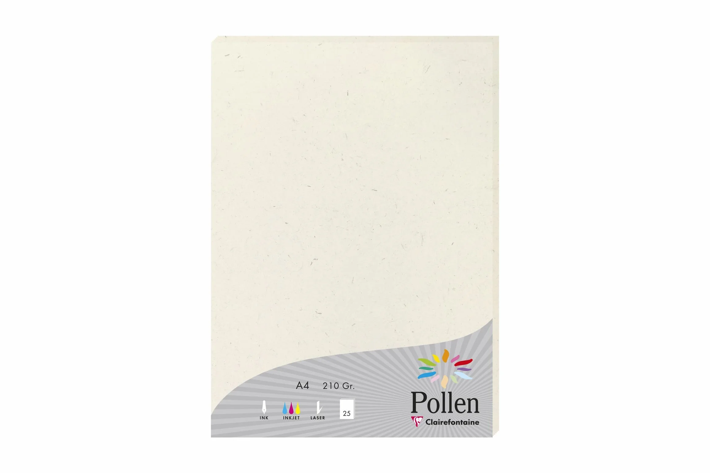 Papier Pollen 210x297 210 g/m² Natura recyclé – 25 feuilles