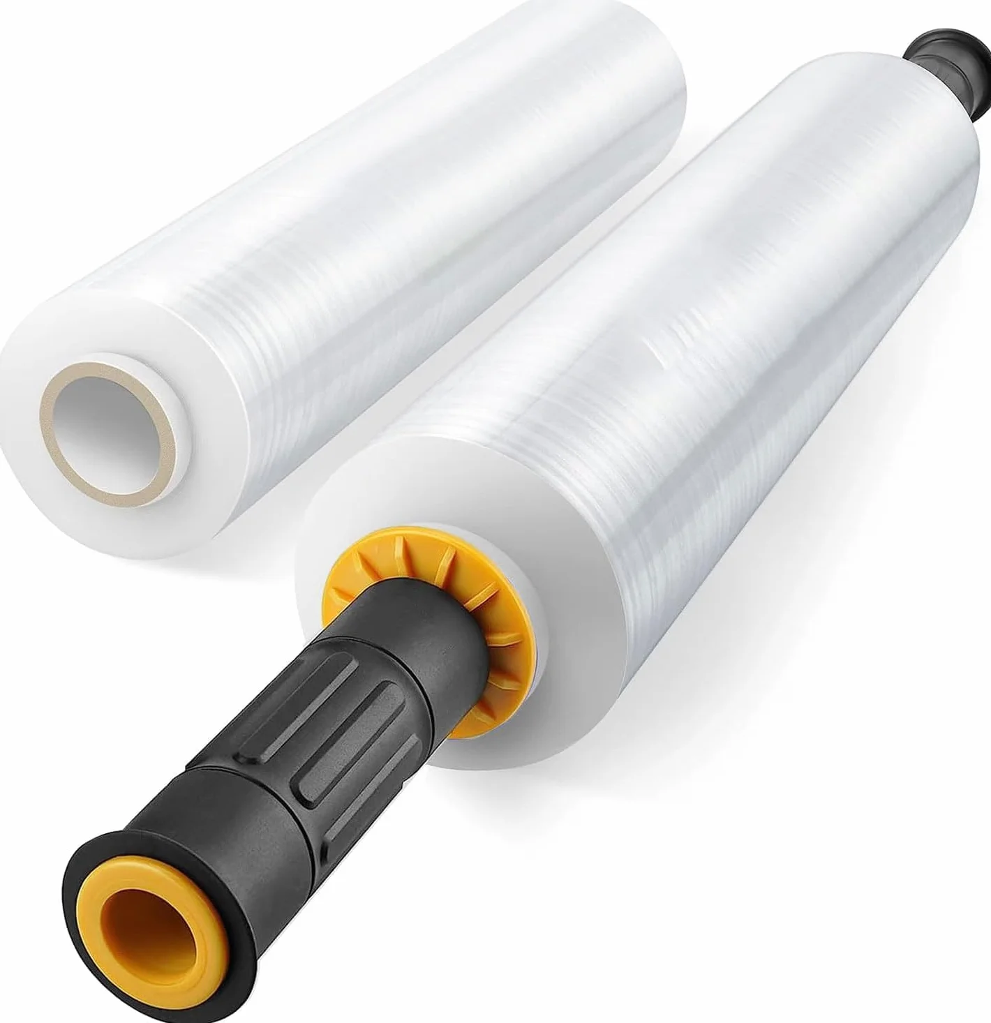 Film Étirable Déménagement 2 Poignées Roulement Lot 2 Rouleaux 38,1 cm x 304,4 m Protection Colis Meubles