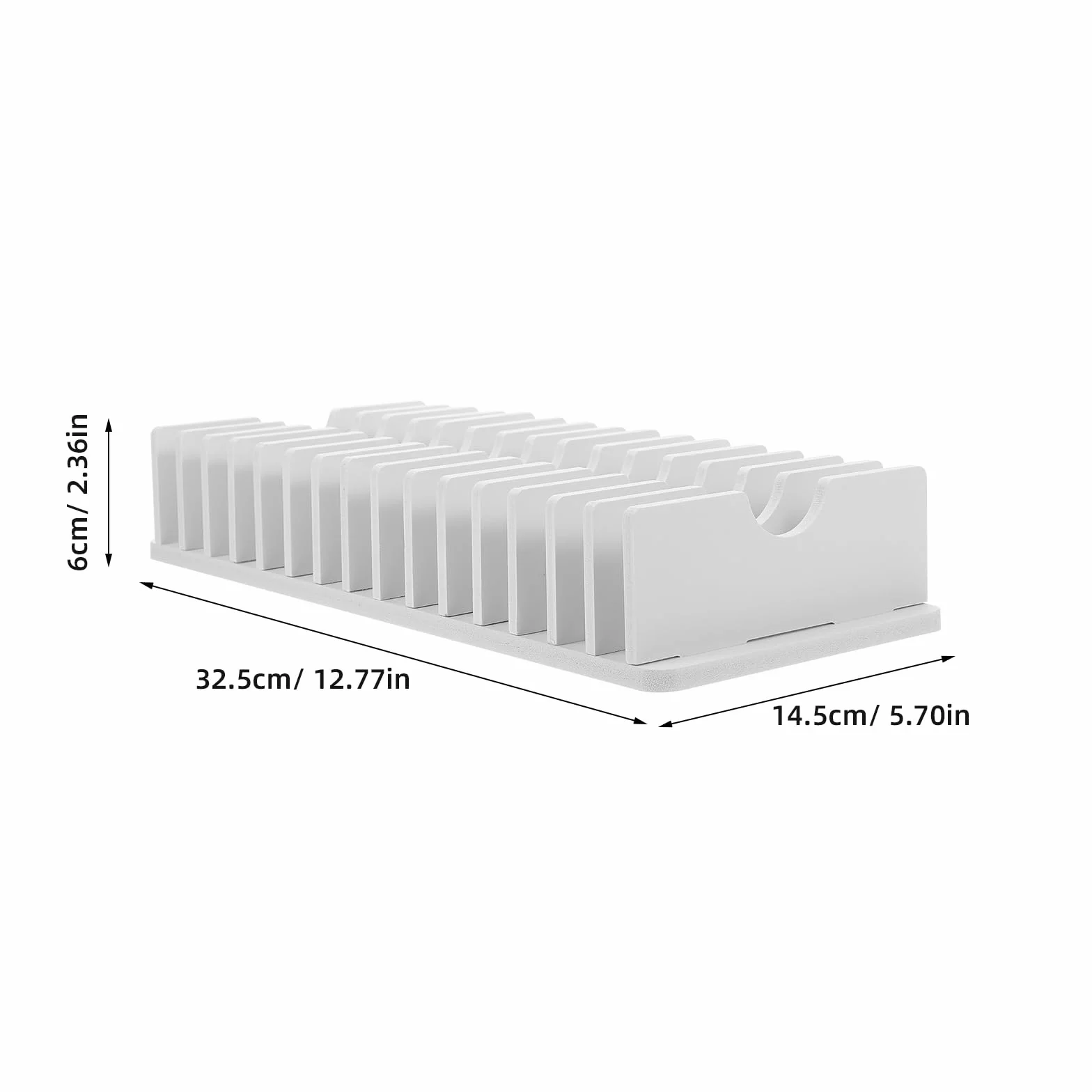 NUOBESTY Support De Téléphone Portable Pour Bureau Avec 15 Compartiments Organisateur En Pvc Pour Calculatrices Et Rangement