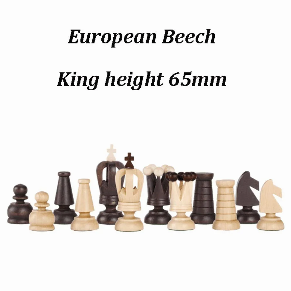 Jeu d'échecs de Voyage Pliable, Jeu d'échecs Pliable en Bois de 11,8 Pouces avec Fentes et pièces Rangement