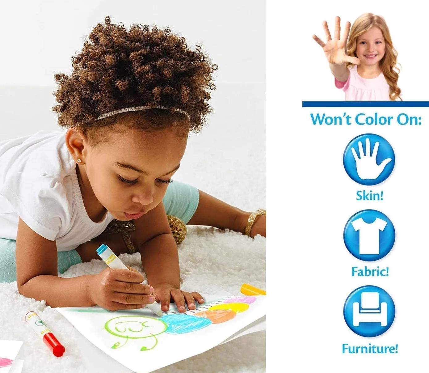 CRAYOLA Color Wonder Kit de Coloriage Spidey 18 Pages 4 Feutres Anti-tache Enfants 3 Ans