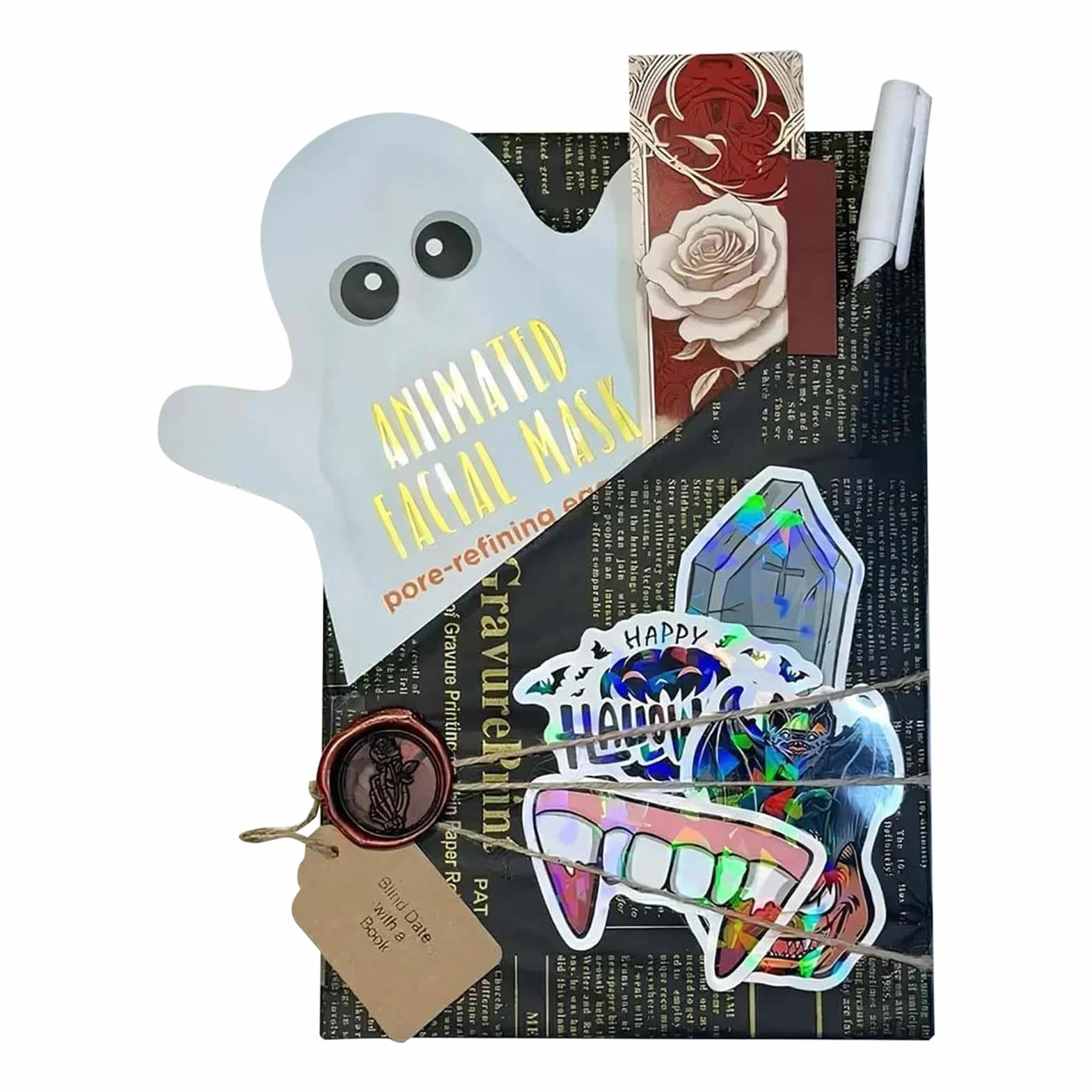 Roman Criminel Mystérieux Hexe & Halloween - Cadeau pour Amoureux des Livres avec Chauves-Souris Fantômes