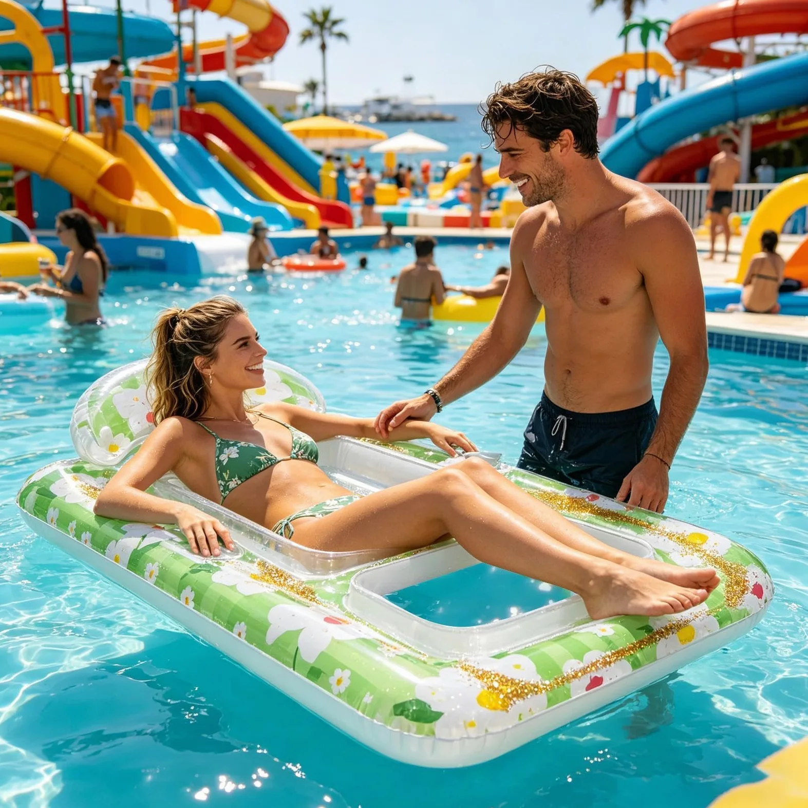 Flotteur De Piscine Pour Adultes Flotteurs Gonflables Pour Bain De Avec | Matelas De Bronzage Flottant De Piscine Pour Hommes Vacances D'Été Voyages Hôtels Stations Balnéaires Plage