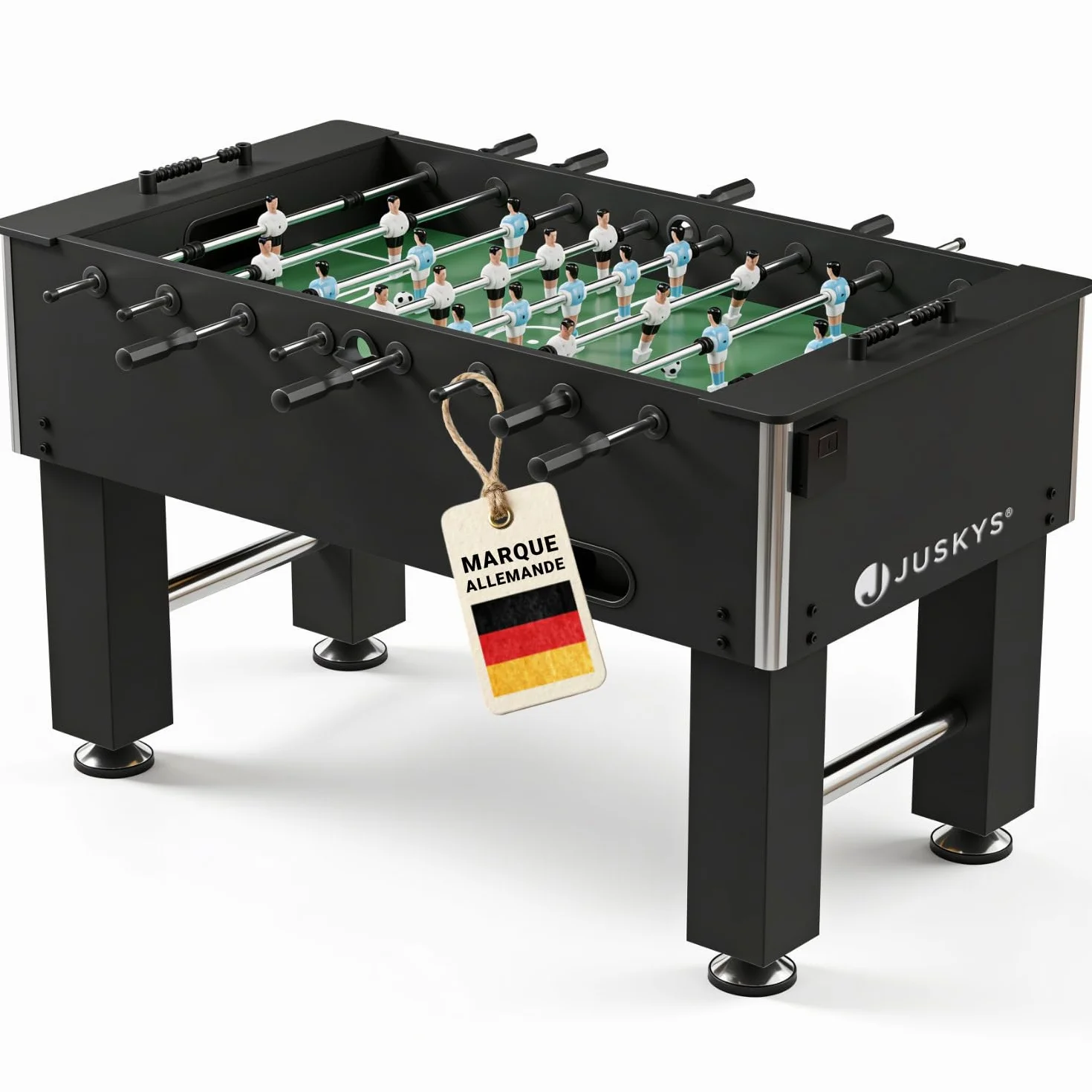 ArtSport Table de Baby-Foot Wuzzler – Table de Baby-Foot avec 2 Ballons et Porte-Boisson – Babyfoot, Football de Table