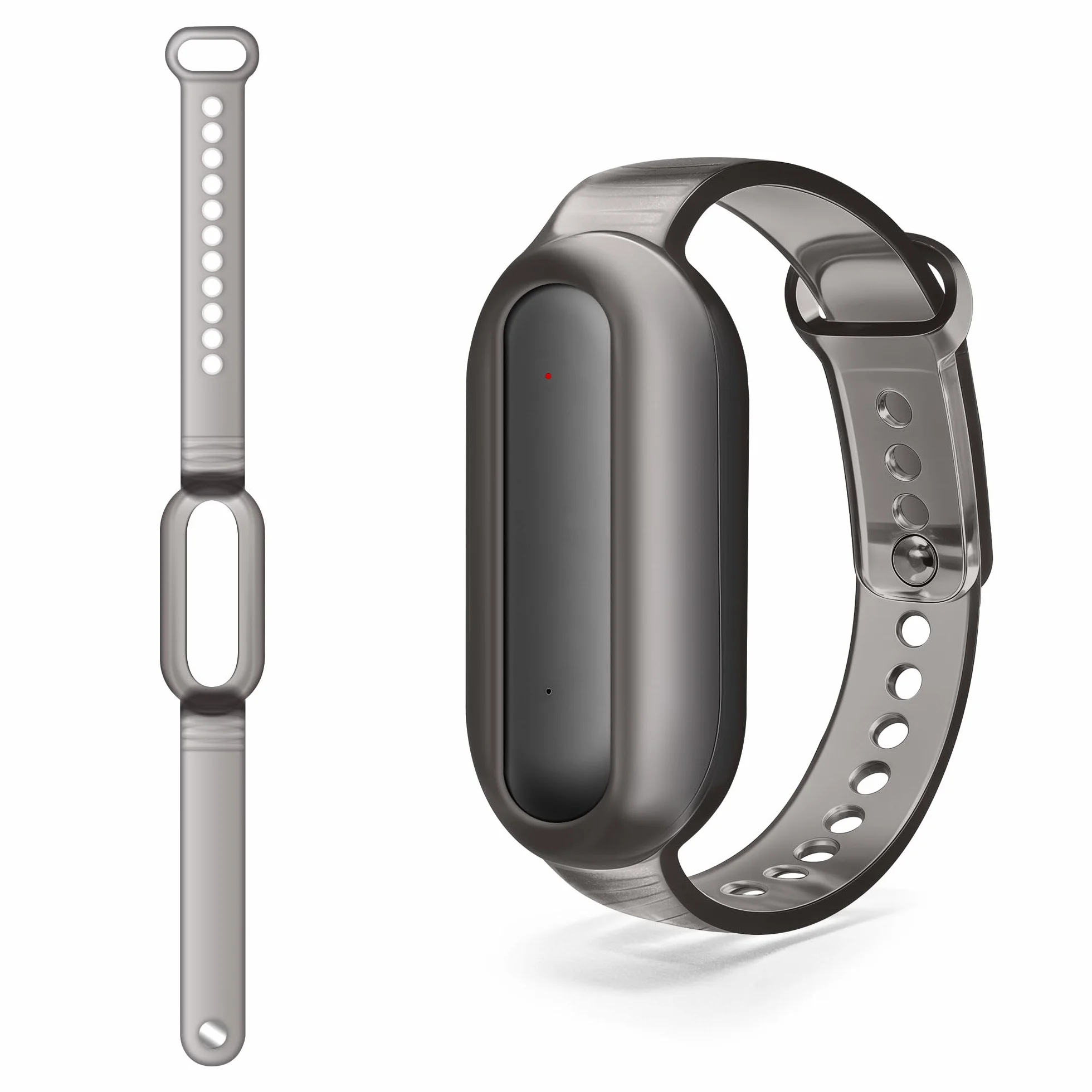 NEWZEROL Bracelet TPU pour PLAUD NotePin, Coque Protection Style Montre, Résistant Poussière Rayures - Gris