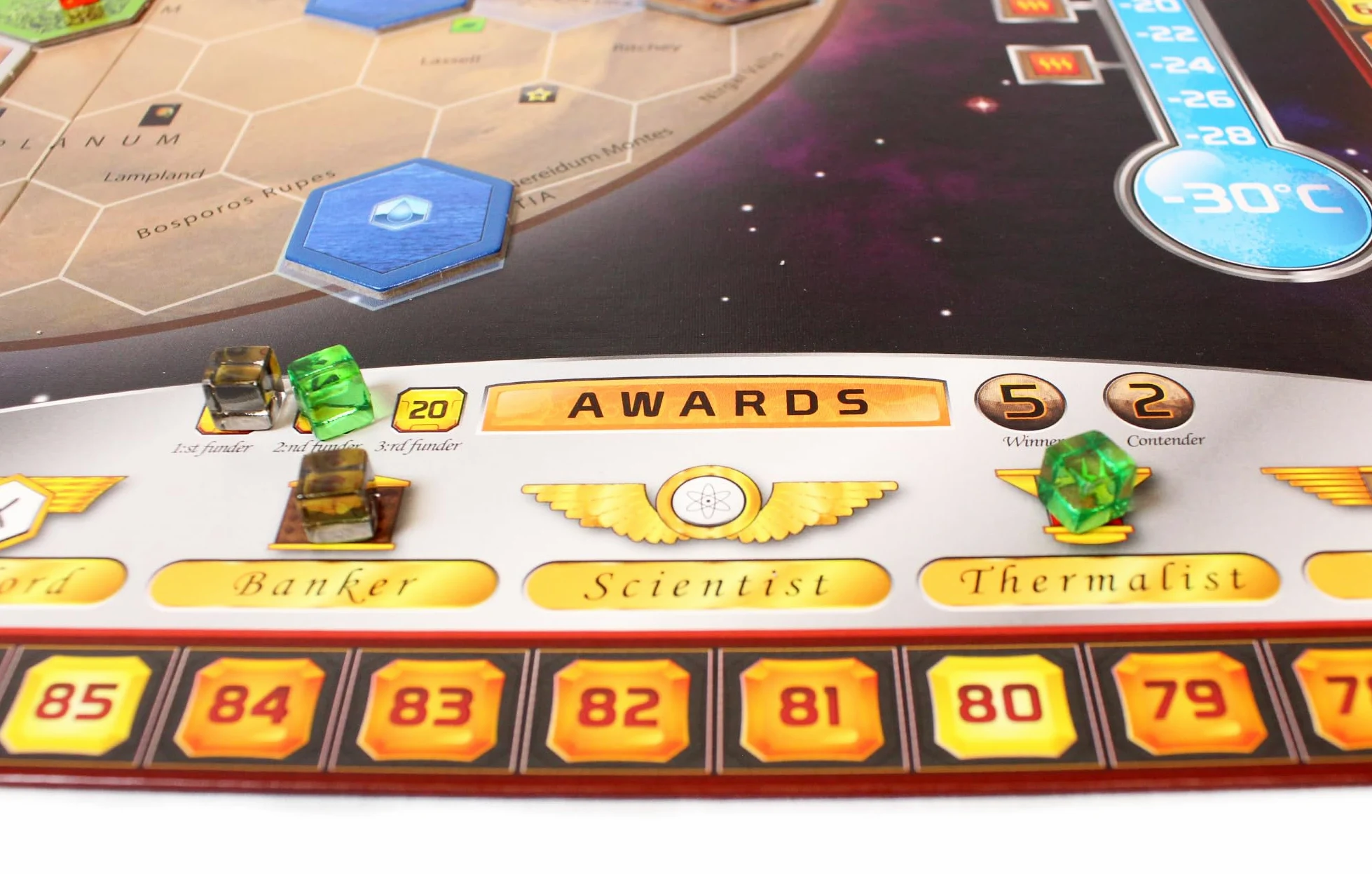 Stronghold Games , Terraforming Mars , Board Game , Ages 14+ , 1-5 Players , 90 - 120 Minute Playing Time