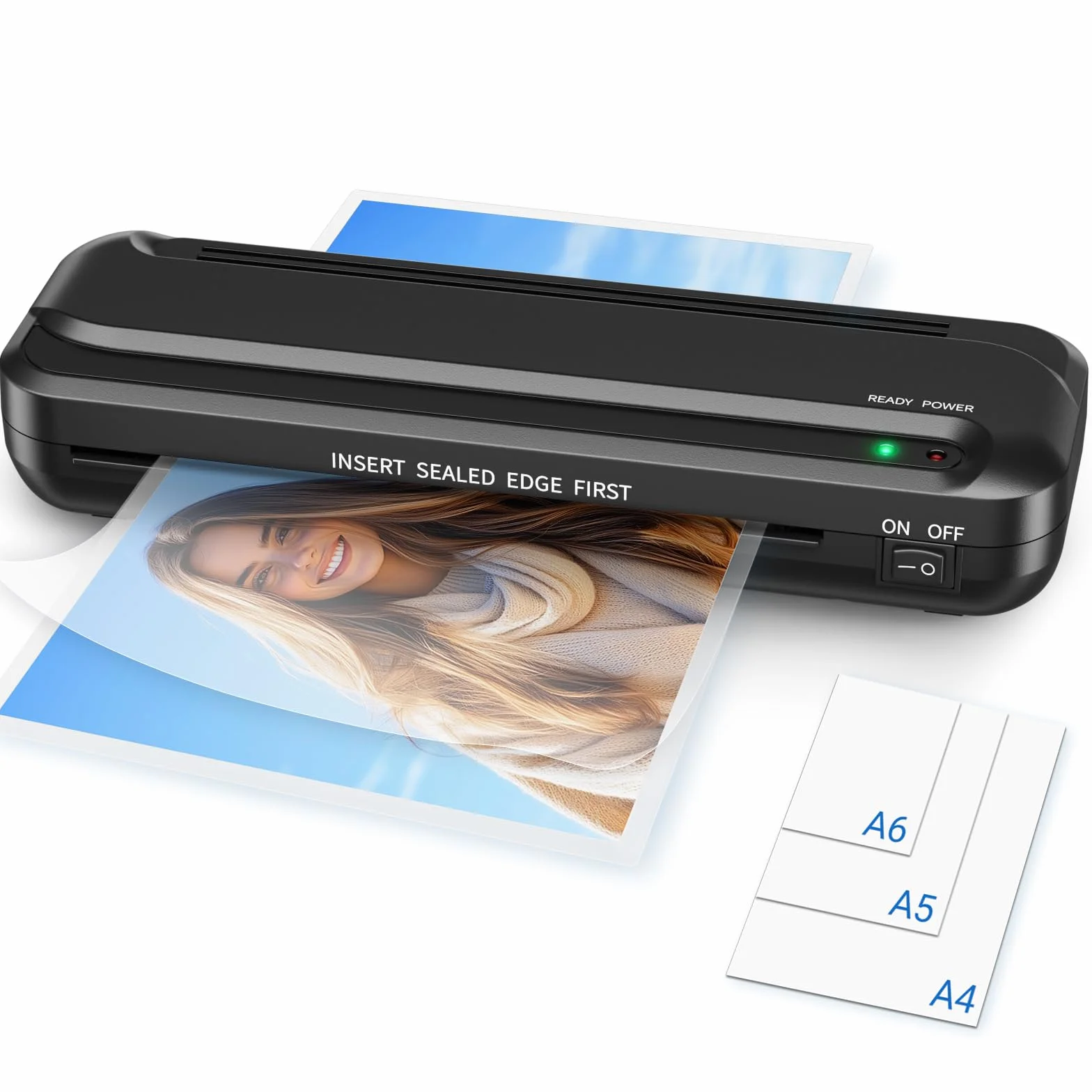 Plastifieuse A4 Machine à Plastifier Thermique 4 en 1 avec 15 Pochettes pour A4 A5 A6 Photo