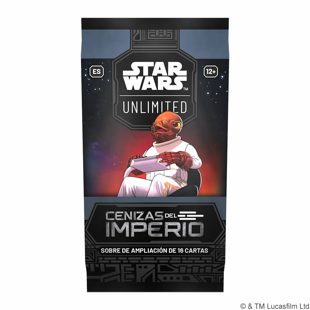 Asmodee FFG Star Wars Unlimited Jeu de Cartes à Collectionner Cendres de l'empire, 24 enveloppes de 16 Cartes, TCG à partir de 12 Ans, pour 2 Joueurs, Espagnol