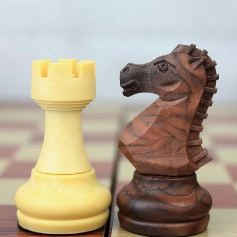 echiquier Jeu d'échecs magnétique Pliable, Jeu de Voyage Portable, échiquier Artisanal, idéal for Les Enfants, Les débutants et Les Adultes, 36,8 x 31,8 cm echecs Jeu