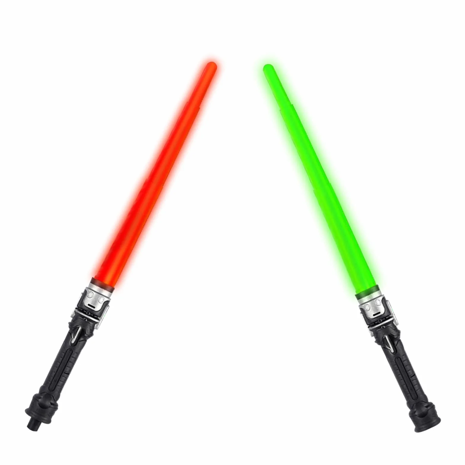Sabres laser pour enfants Star Wars - Lot de 2 - Duel - 7 couleurs - Effets sonores - Jouet cosplay