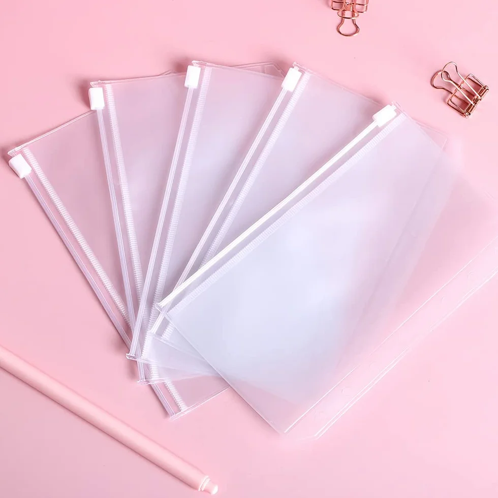 Lot de 30 enveloppes pour budget Format A6 avec feuilles étiquettes règles