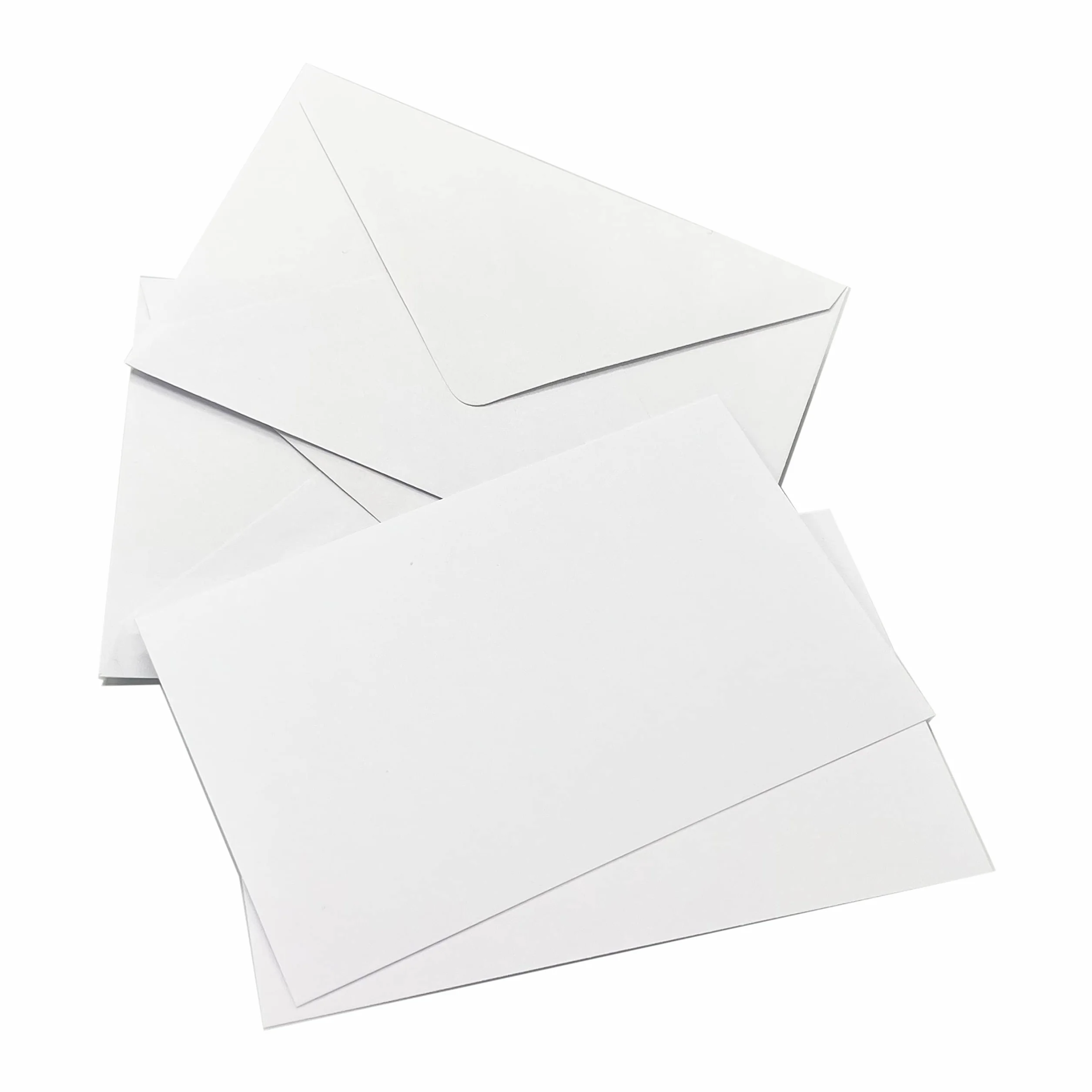 ARKRAFT Cartes et enveloppes 14x9 porte-cartes Lot de 50 25 enveloppes 25 cartes blanc
