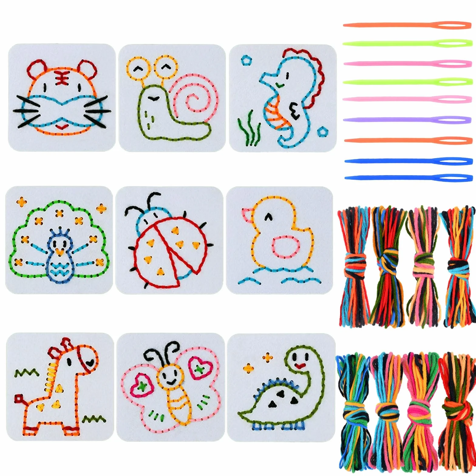 Jouets à Lacer pour Enfants 2-7 ans, Jeux de Couture Sensoriels, Motricité Fine, Cadeaux