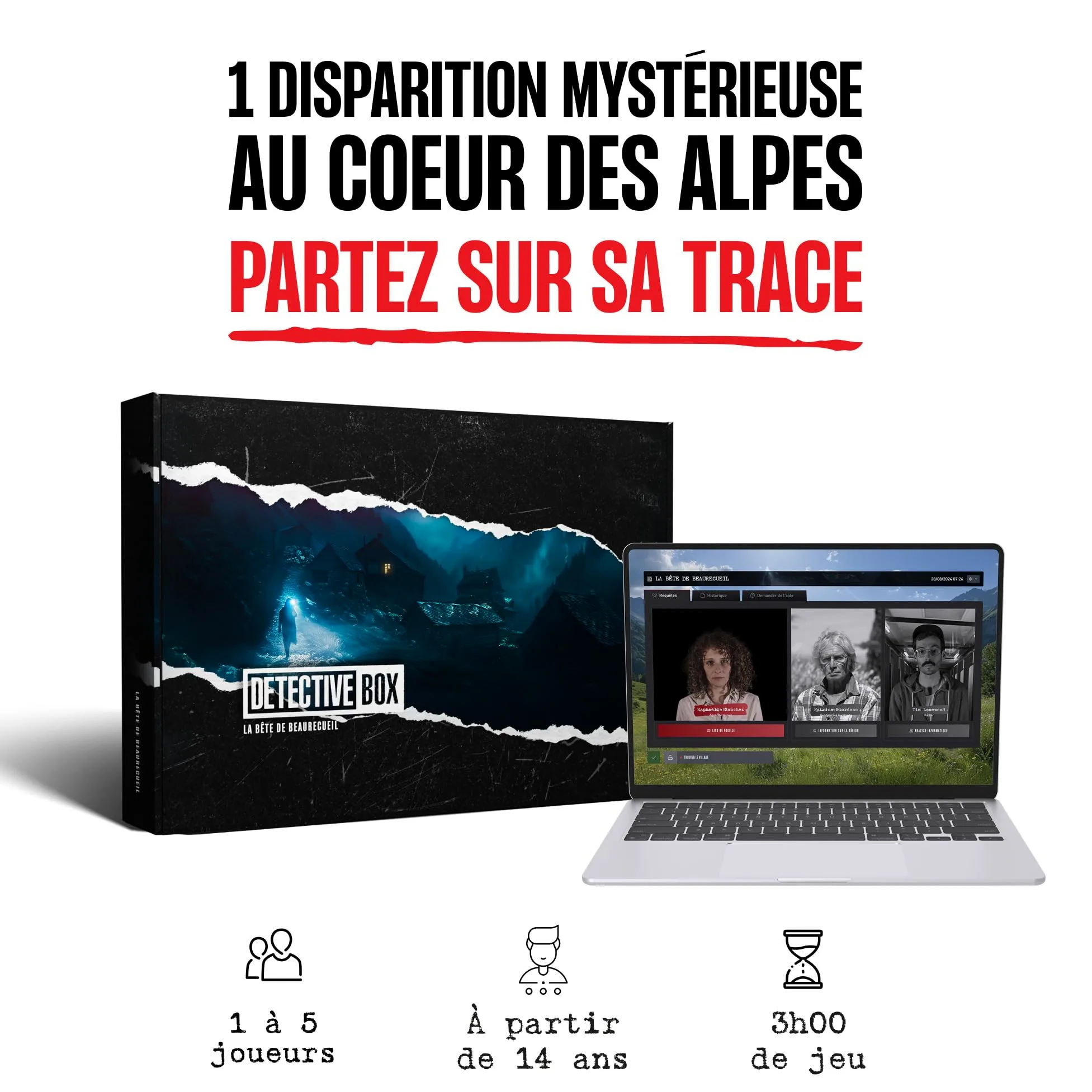 Pack 3 Enquêtes Immersives | Jeux d’Investigation & Énigmes | Escape Game Narratif (Monaco, Paris 1947, Alpes) | 1–5 Joueurs | Dès 14 Ans | Connexion Internet Requise