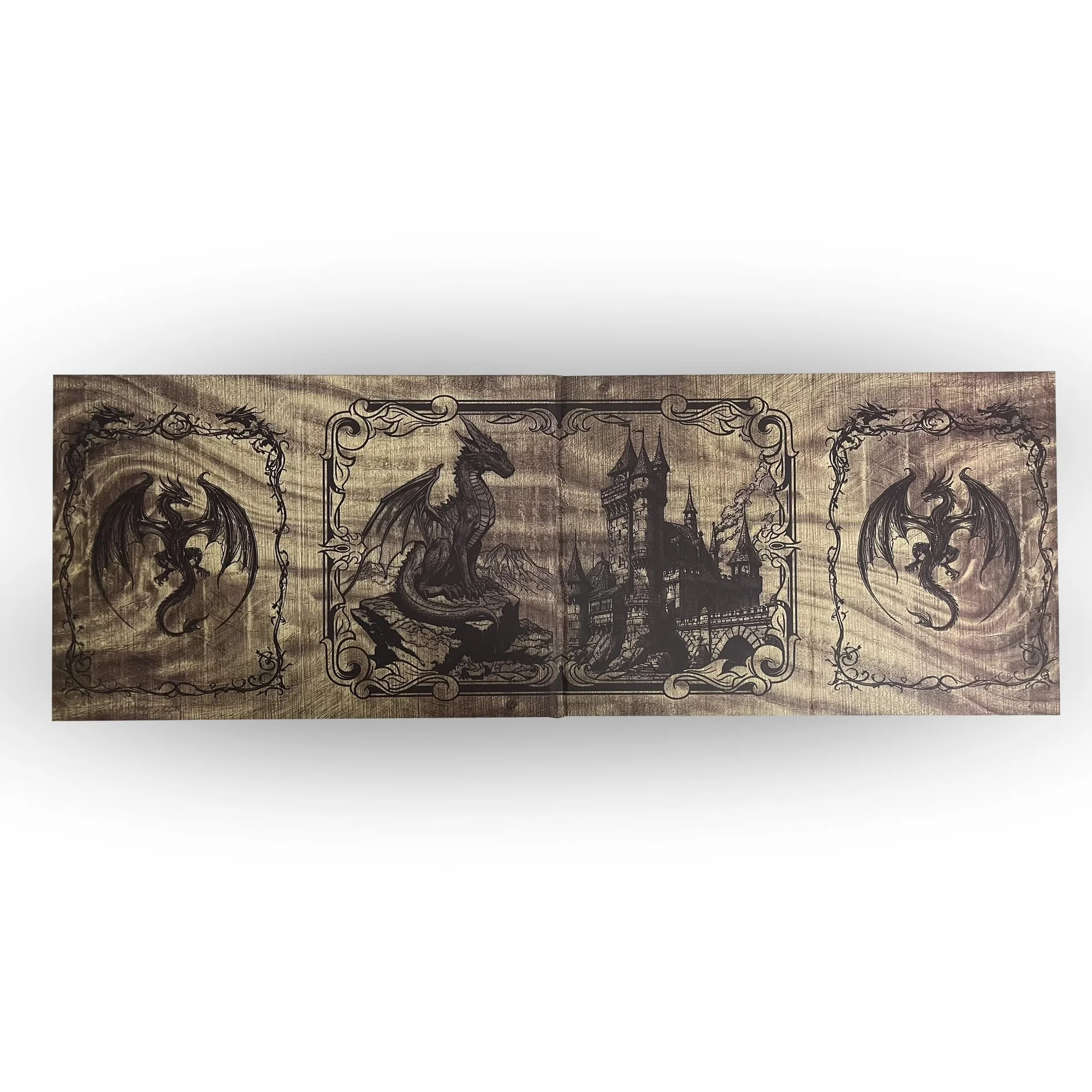 Ecran Maitre du Jeu Dungeon Master DOJA Hobbies DM Screen Pliable 4 Panneaux Finition Lisse avec Inserts Personnalisables