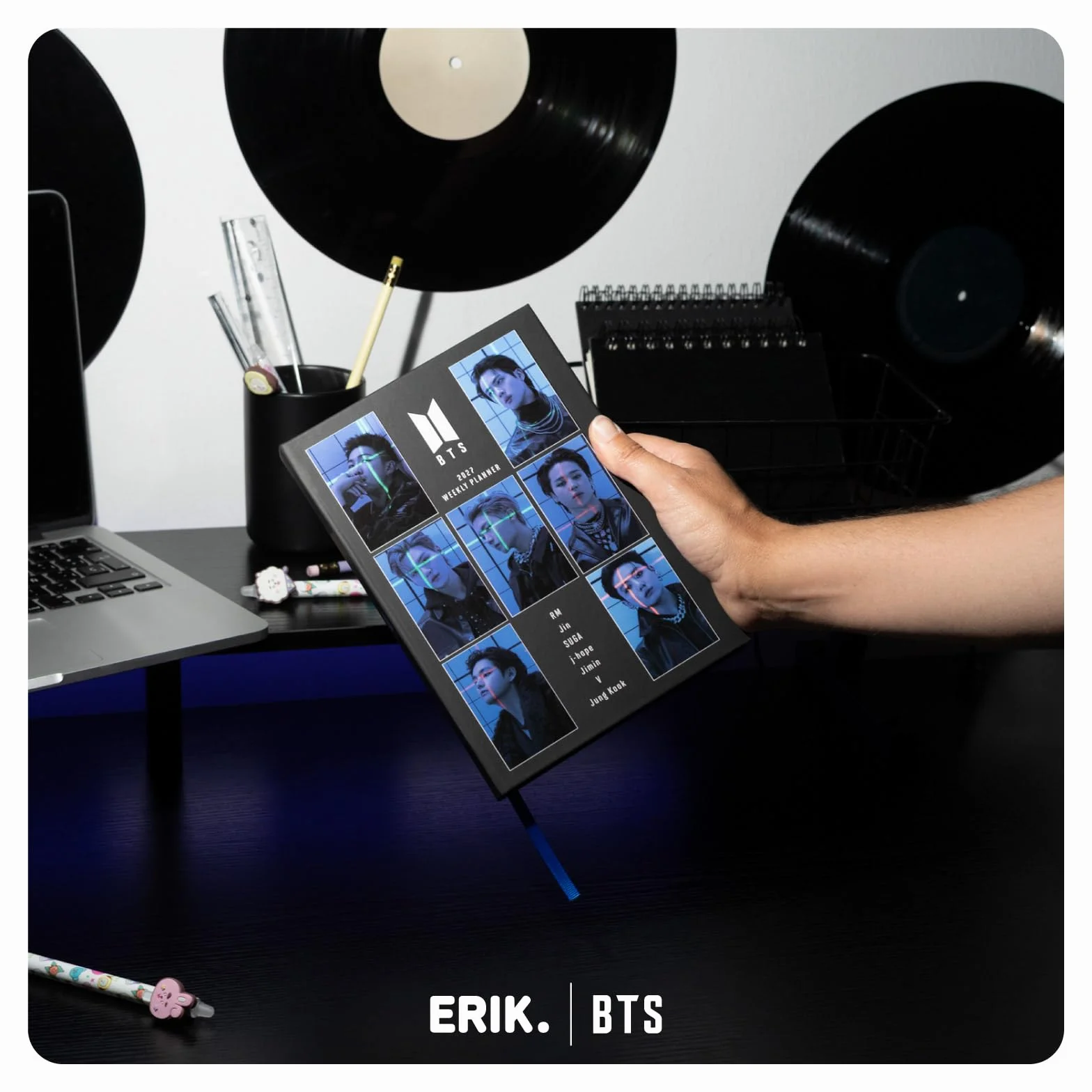 Agenda K-POP BTS 2026 2027 Semainier A5 Fournitures Scolaires Kawaii