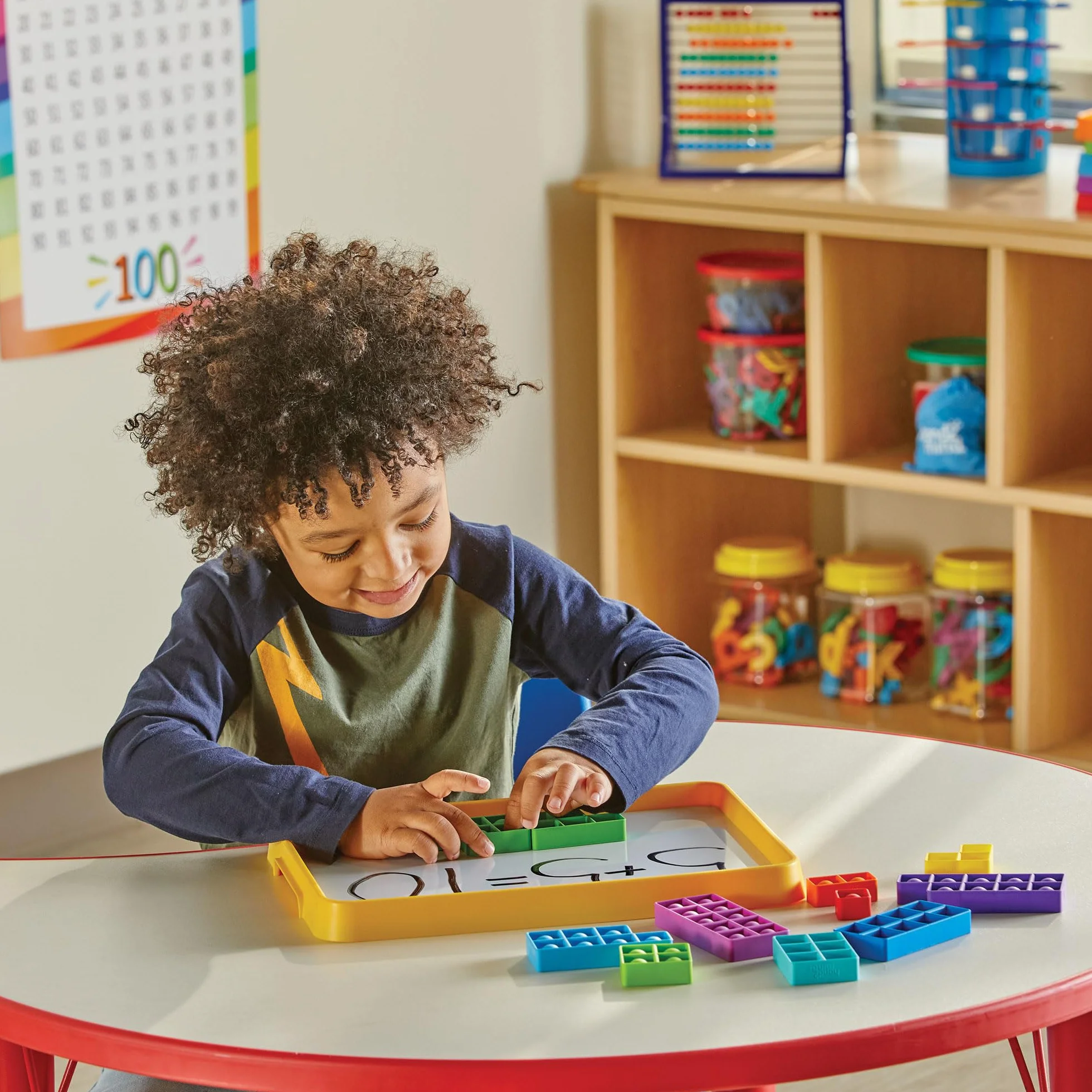 Learning Resources Popper Sensoriel à Bulles pour la Numératie Précoce, Jouet Multisensoriel de Compter, Addition et Soustraction, Cadeau 3-5 Ans