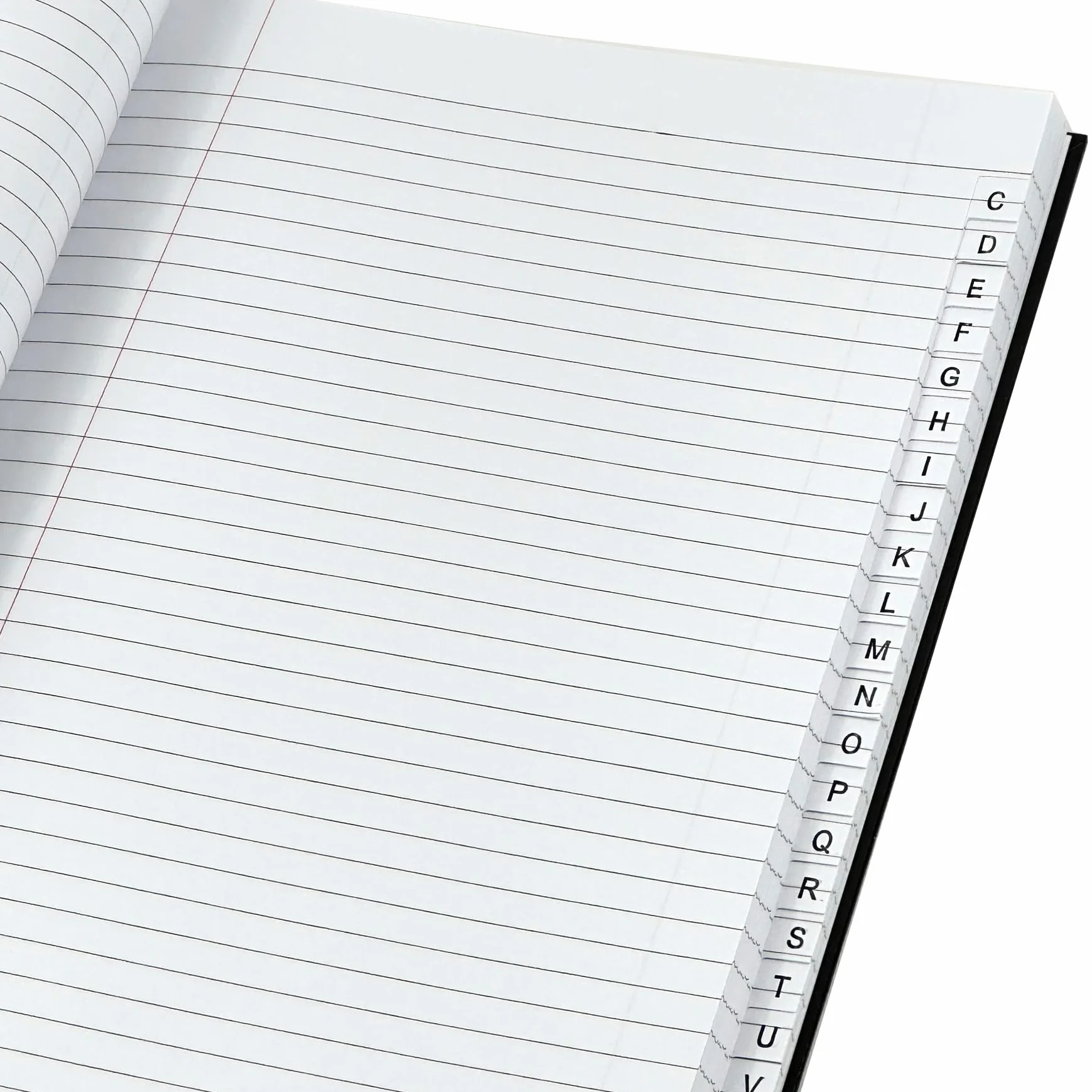 Carnet de notes ligné A4 couverture rigide 192 pages organiseur à onglets