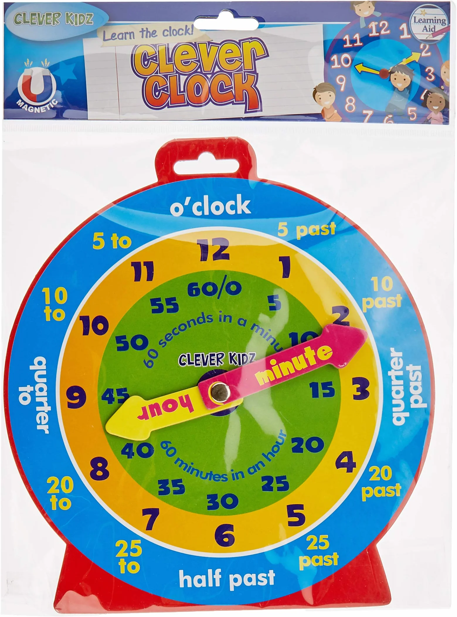 Clever Horloge Magnétique pour enfants Premier papeterie 54992