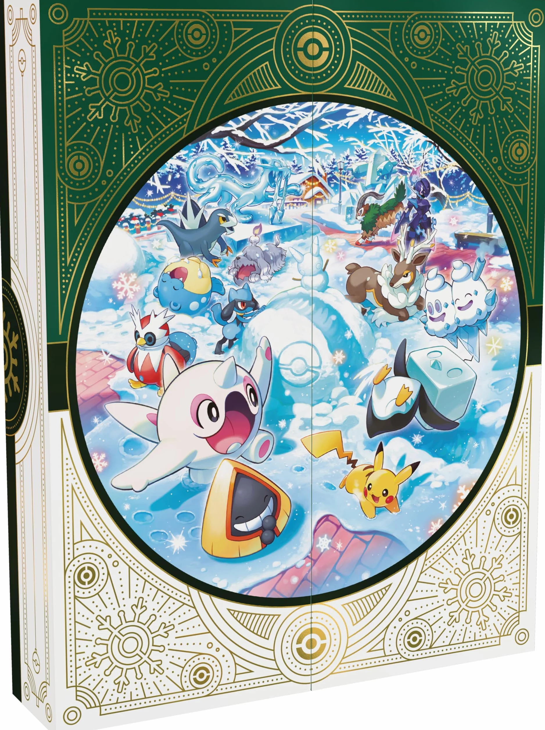 Pokémon TCG : Calendrier des fêtes (8 Cartes en Aluminium, 5 boosters et Plus)