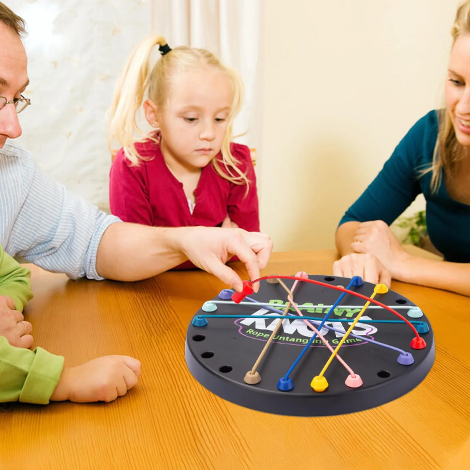Brainy Knots Jeu De Puzzle De Corde, Stratégie Cérébrale À Cordes Torsadée, Jeux De Société De Puzzles Logiques