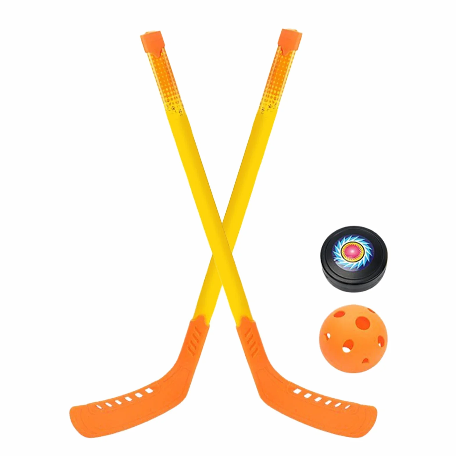 Ensemble de Hockey pour Bâton et Balles Abs 350 g pour Jeunes Débutants Intérieur Extérieur