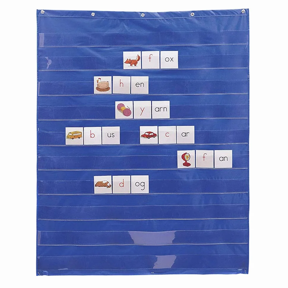 Learning Resources Tableau de Poche Standard pour Éducation à Domicile et Classe avec 10 Emplacements de Cartes Transparents