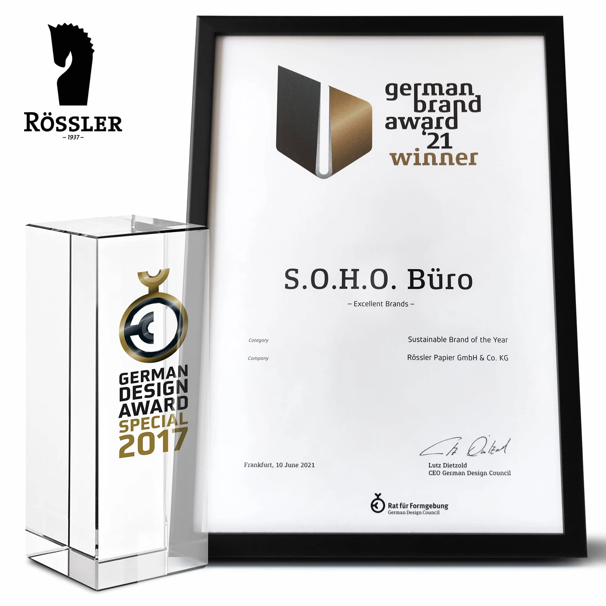 Rössler Porte-revues DIN A4 8 x 26 x 31,5 cm Special Line Hazelnut