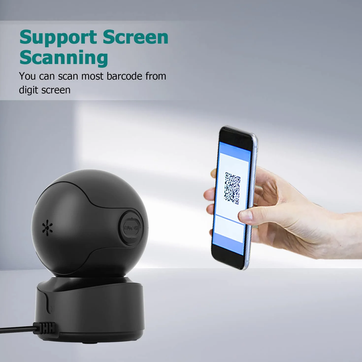 NetumScan Lecteur Code Barres USB QR 1D 2D Mains Libres Plateforme de Scan pour Écran