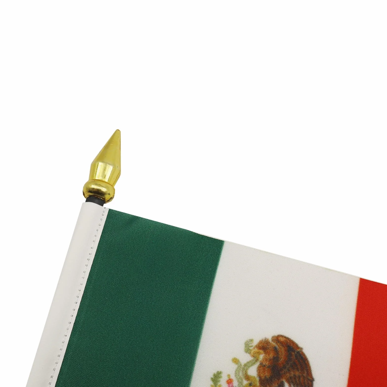 AZ FLAG Mini Drapeau Mexique De Table 15x10 cm Drapeau Mexicain Bureau 100% Polyester Hampe Pointe Dorée 25cm