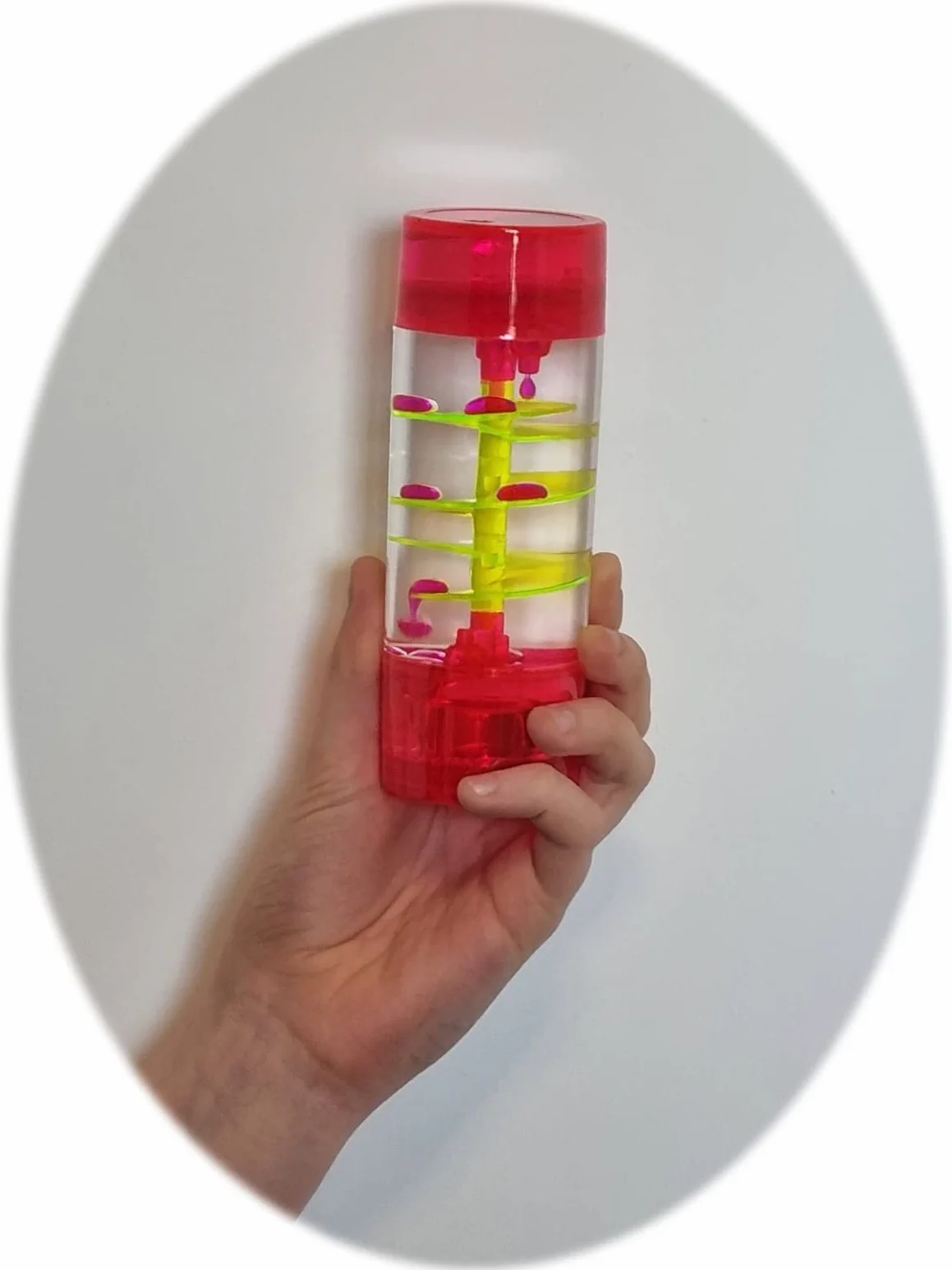 Minuteur sensoriel liquide en spirale pour autisme, TDAH, soulagement du stress, Violet