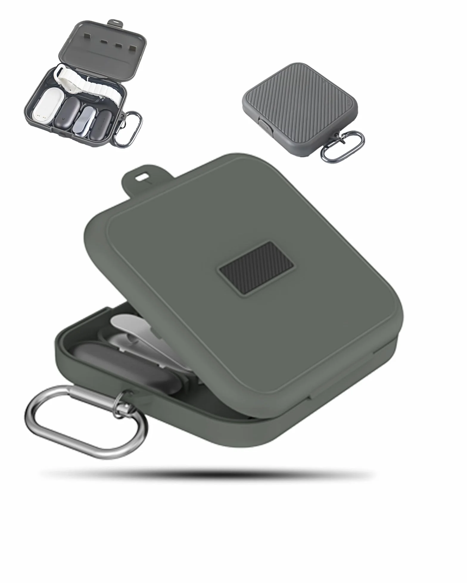 Étui Plaud NotePin S AI Enregistreur vocal Housse silicone résistant chocs rayures Gris